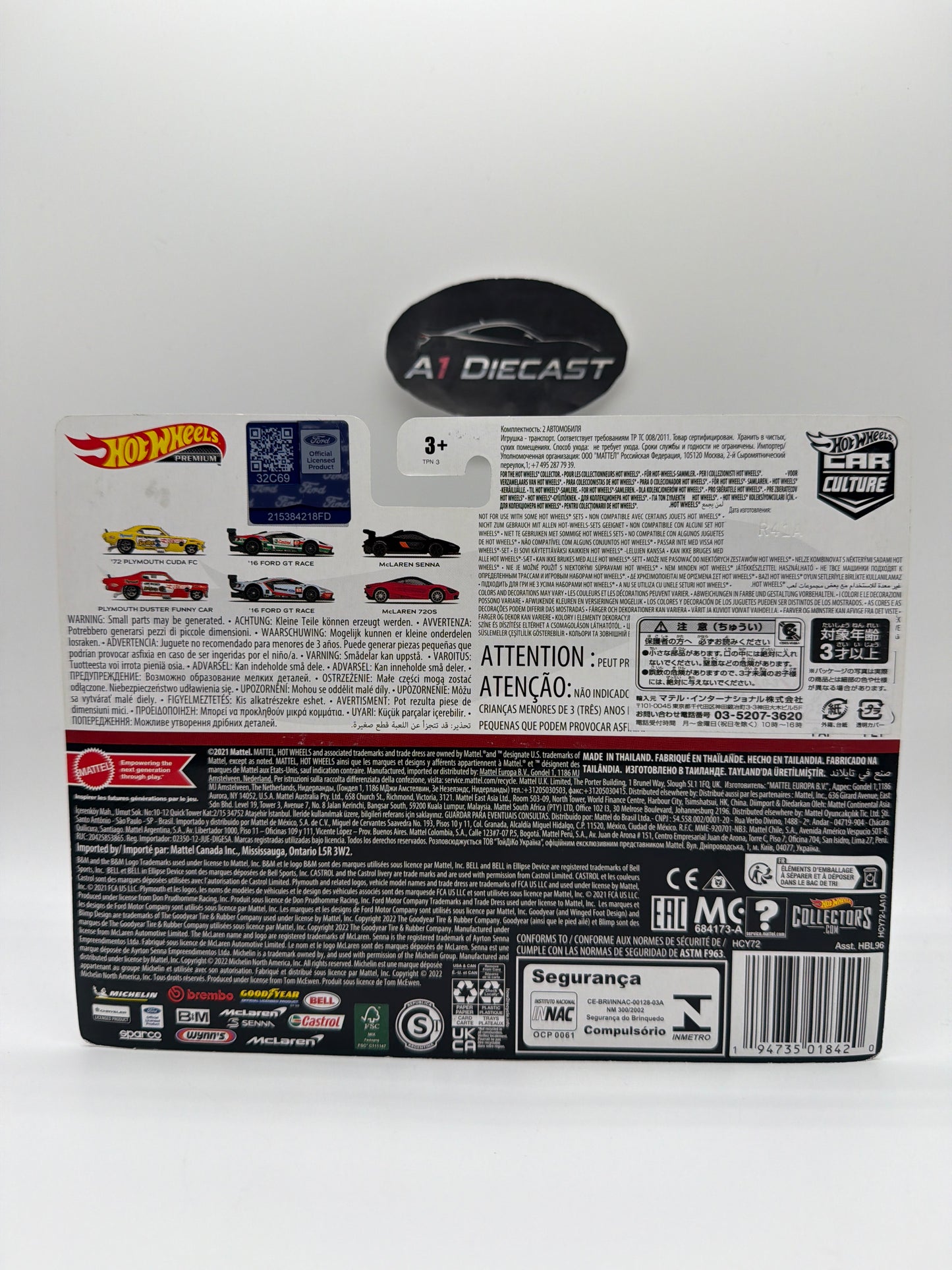Hot Wheels Premium Car Culture ‘16 Ford GT Race & ‘16 Ford GT Race