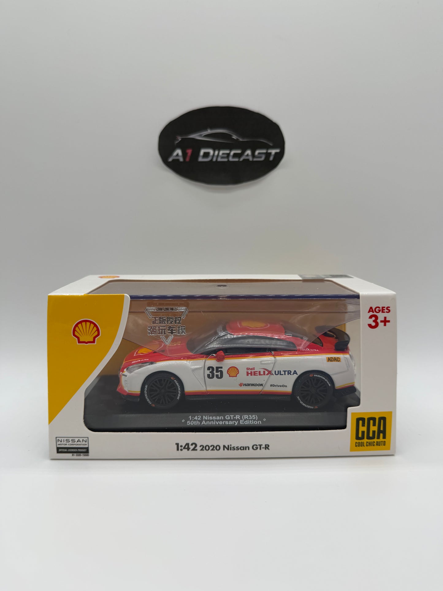 CCA 1/42 Nissan GT-R (R35) 50th Anniversary Edition Shell