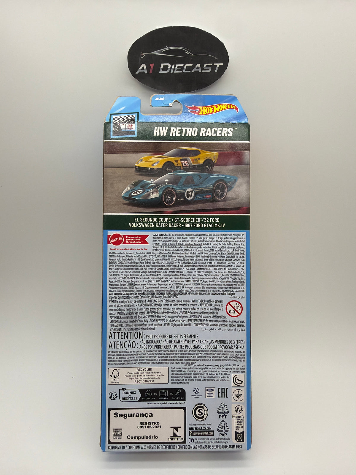 Hot Wheels 5 Pack HW Retro Racers