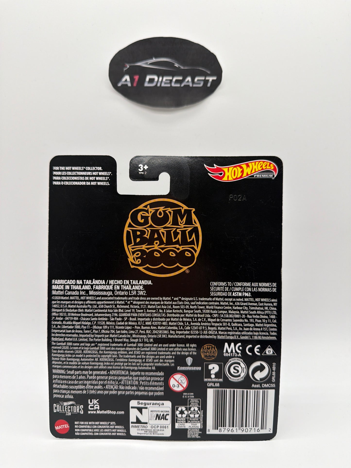 Hot Wheels Premium Gum Ball 3000 Koenigsegg Agera R