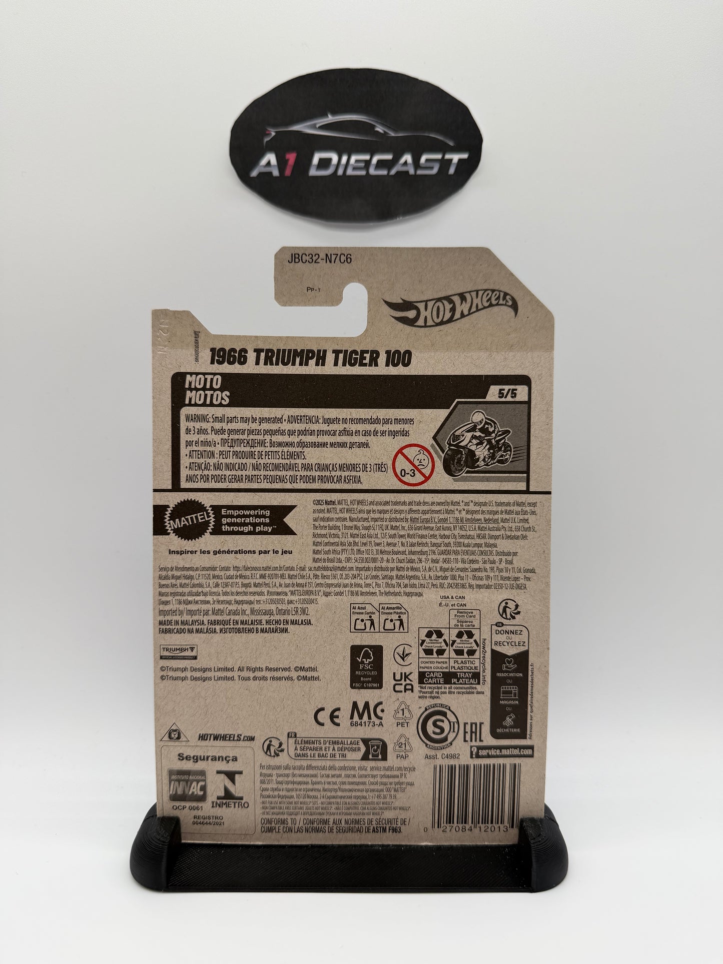 Hot Wheels 1966 Triumph Tiger 100 Treasure Hunt