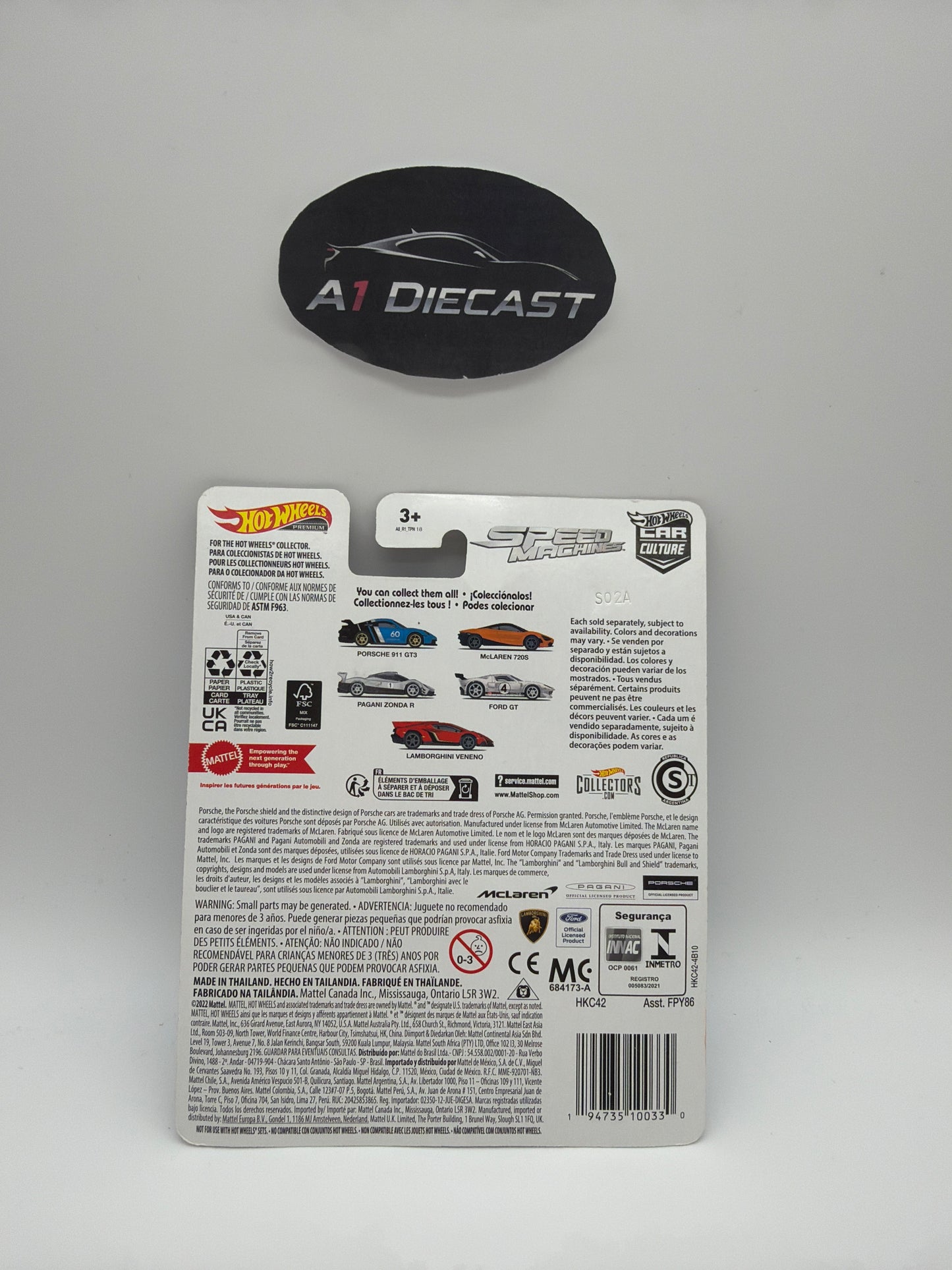 Hot Wheels Premium Car Culture Pagani Zonda R