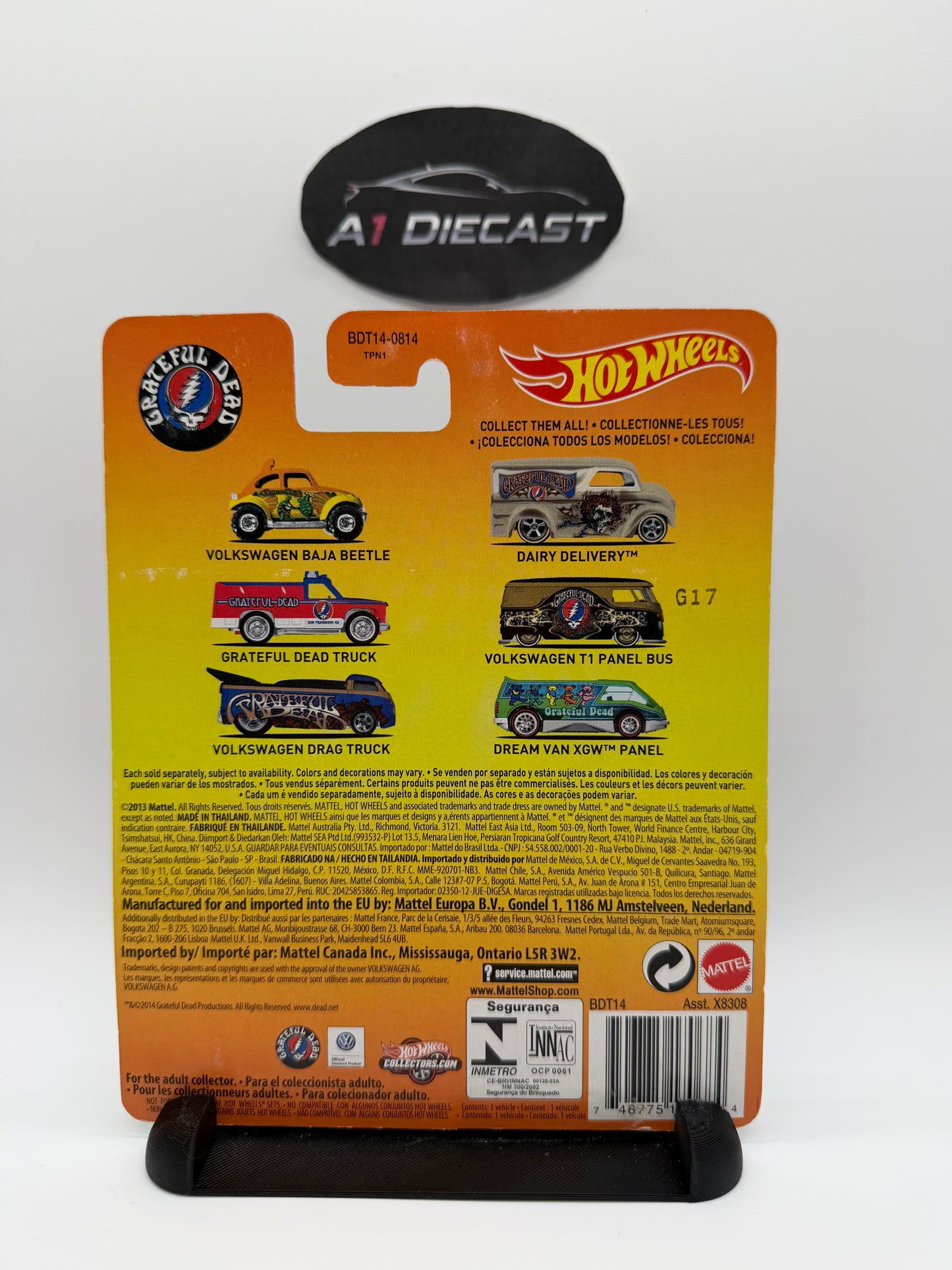 Hot Wheels Volkswagen Drag Truck Grateful Dead