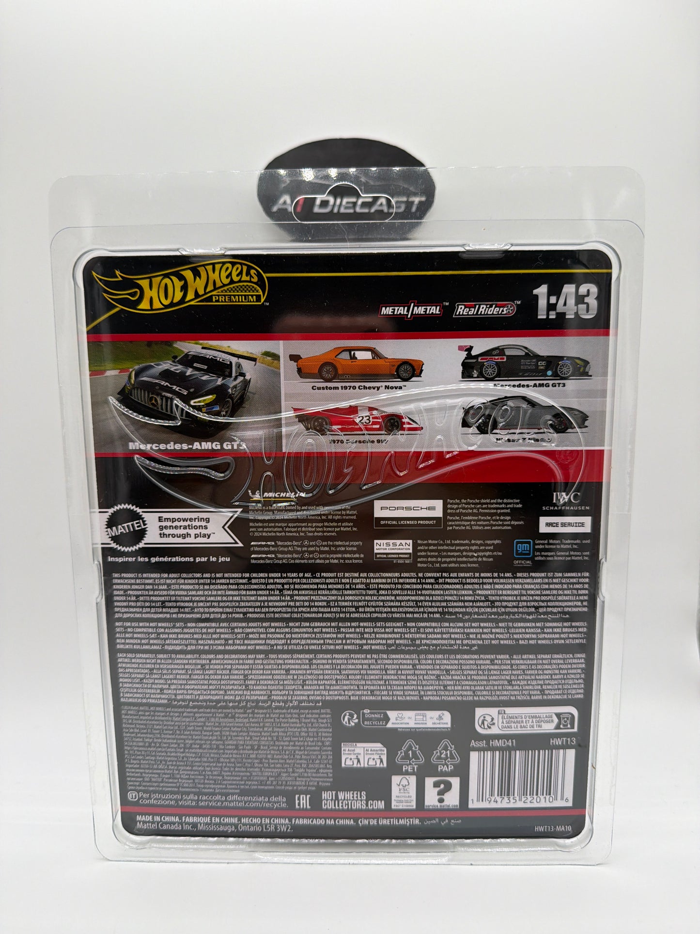 Hot Wheels Premium 1:43 Mercedes-AMG GT3