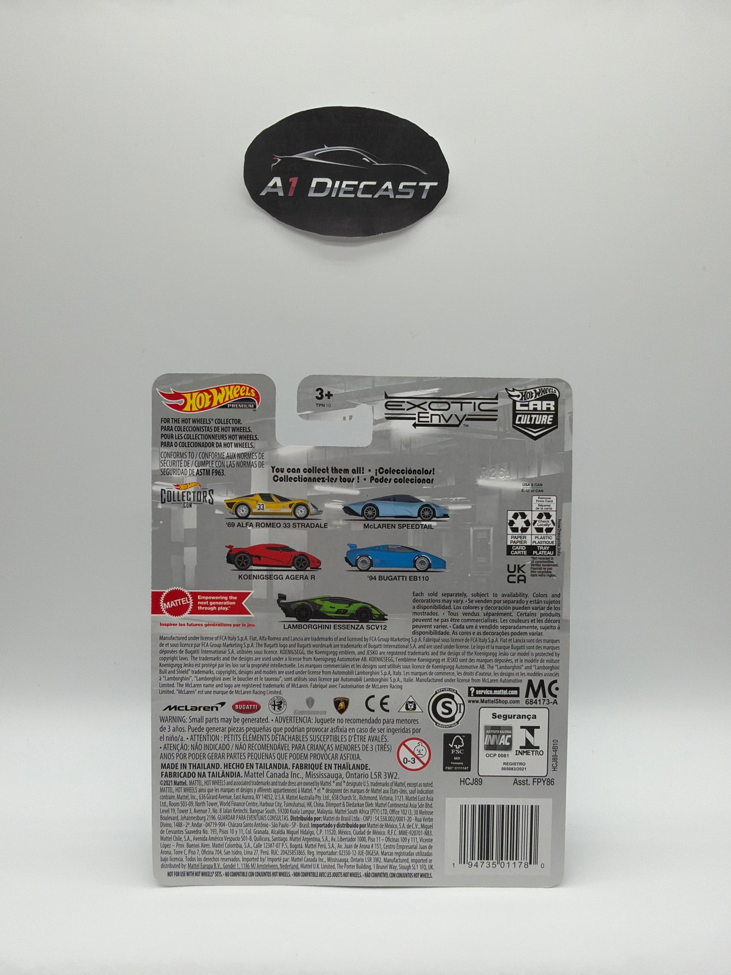 Hot Wheels Premium Car Culture ‘94 Bugatti EB110