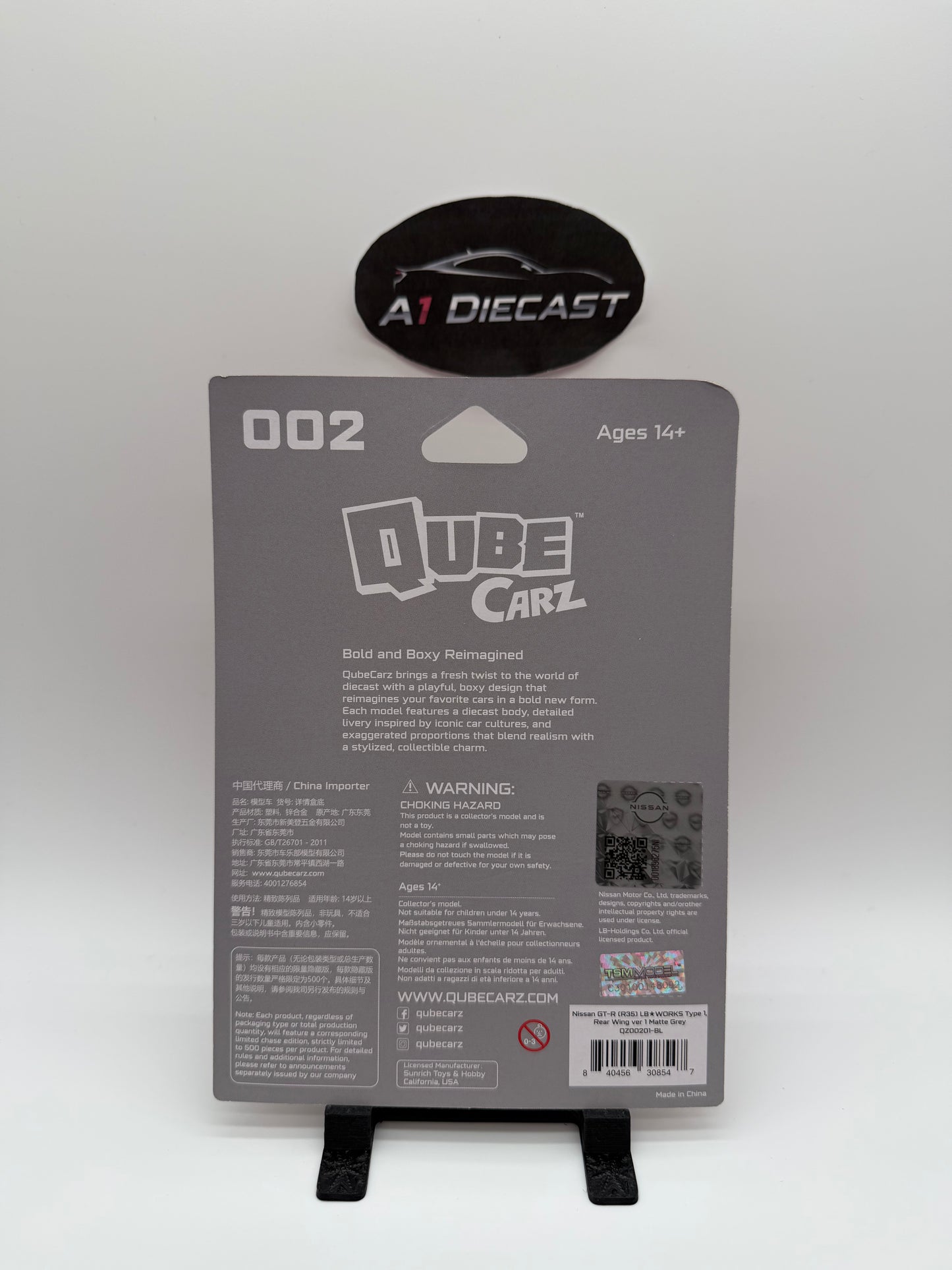 Mini GT Qube Carz Nissan GT-R (35) LB Works type 1