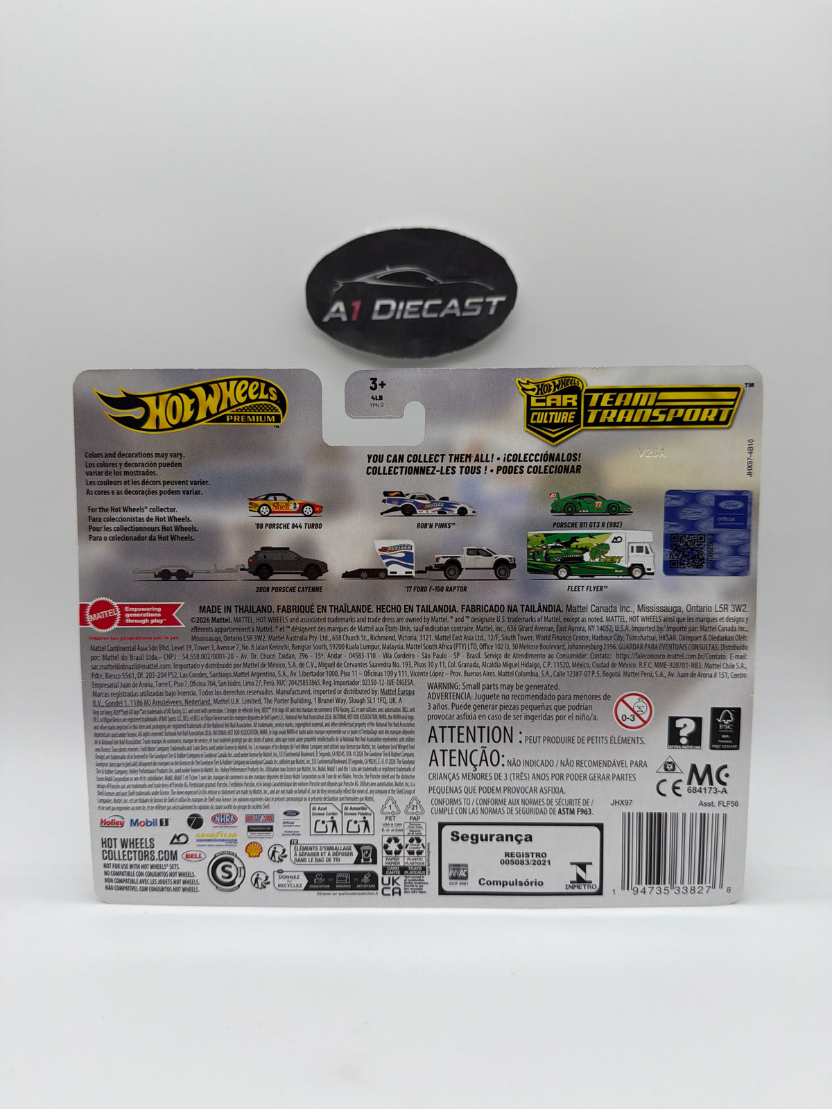 Hot Wheels Premium Car Culture Team Transport Rob’N Pinks and ‘17 Ford F-150 Raptor