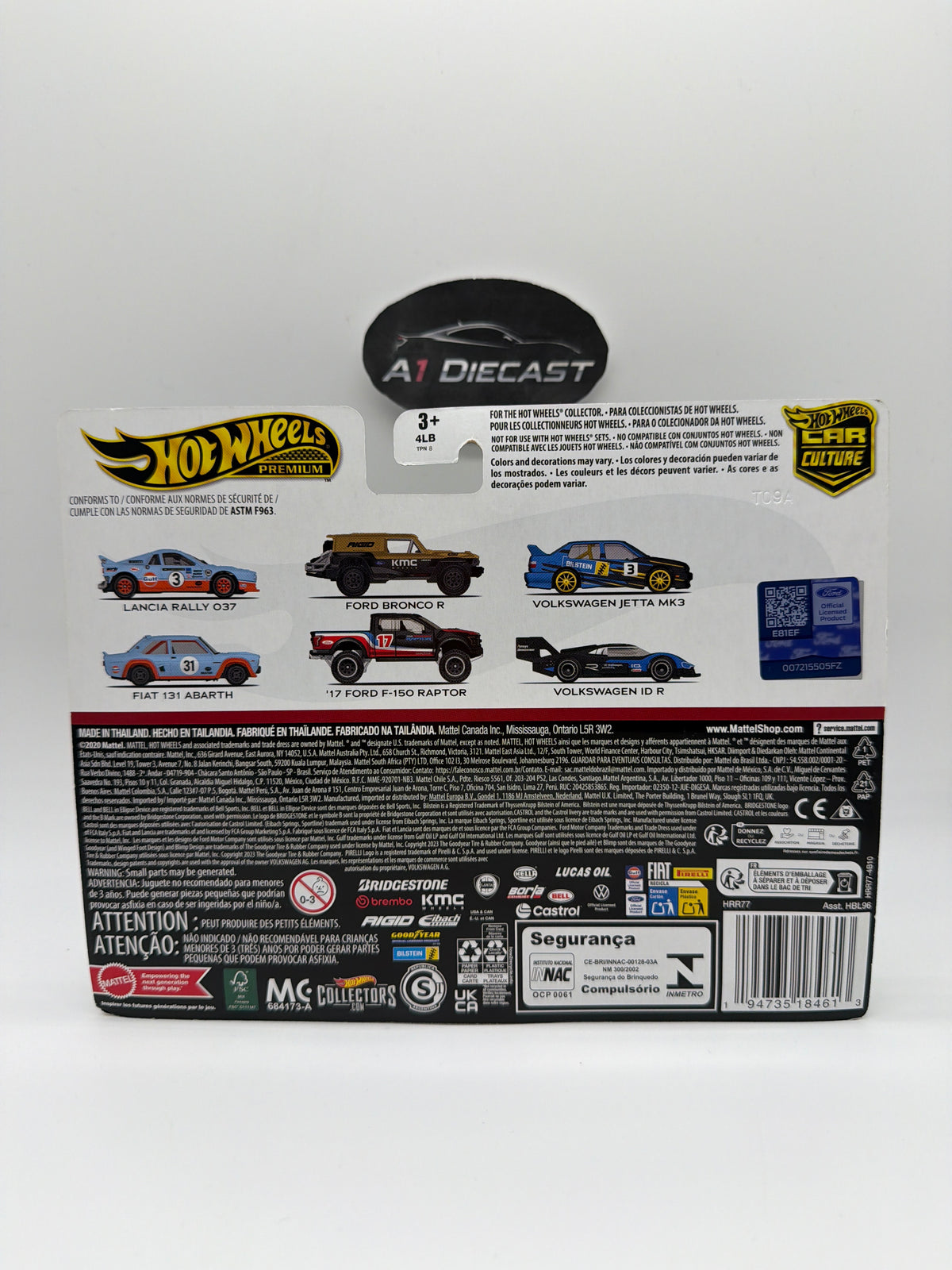 Hot Wheels Premium Car Culture Ford Bronco R & ‘17 Ford F-150 Raptor