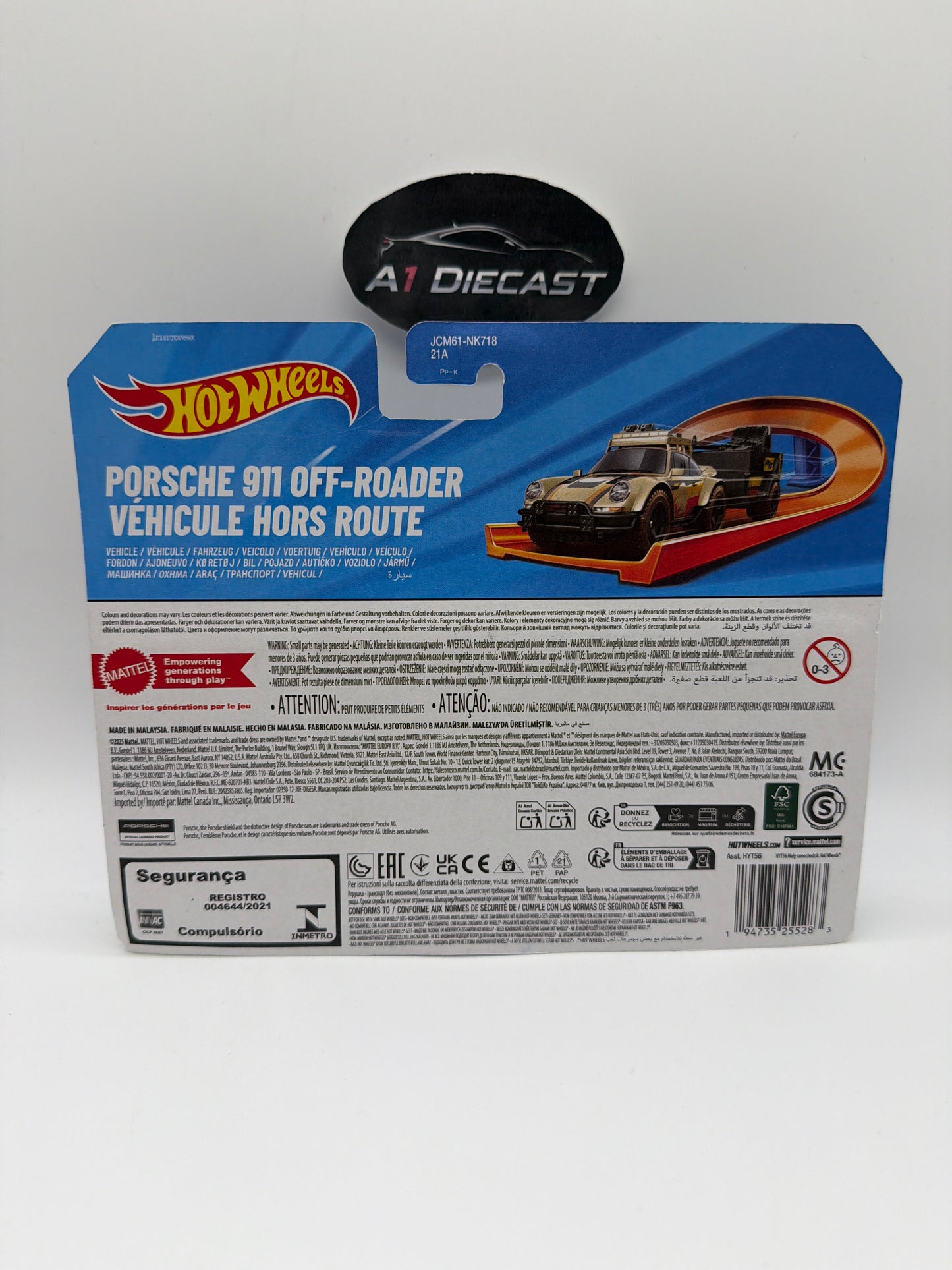 Hot WheelsTrack Fleet Porsche 911 Off-Road / Véhicule Hors Route
