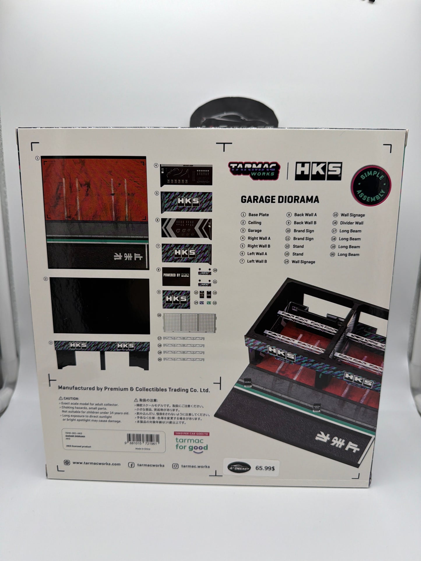 Tarmac Works Parts 64 HKS Garage Diorama