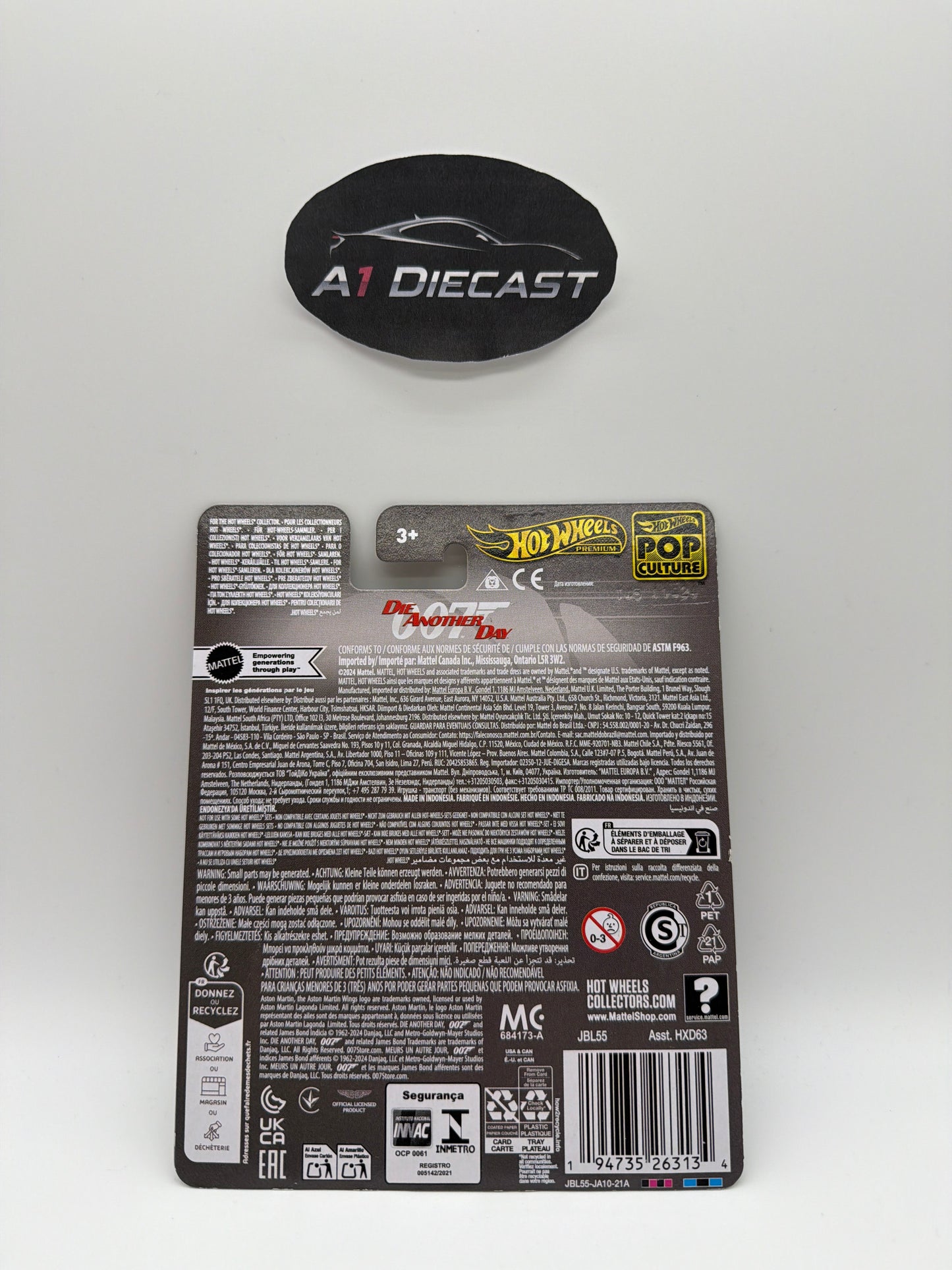 Hot Wheels Premium Pop Culture 007 Die Another Day Aston Martin Vanquish