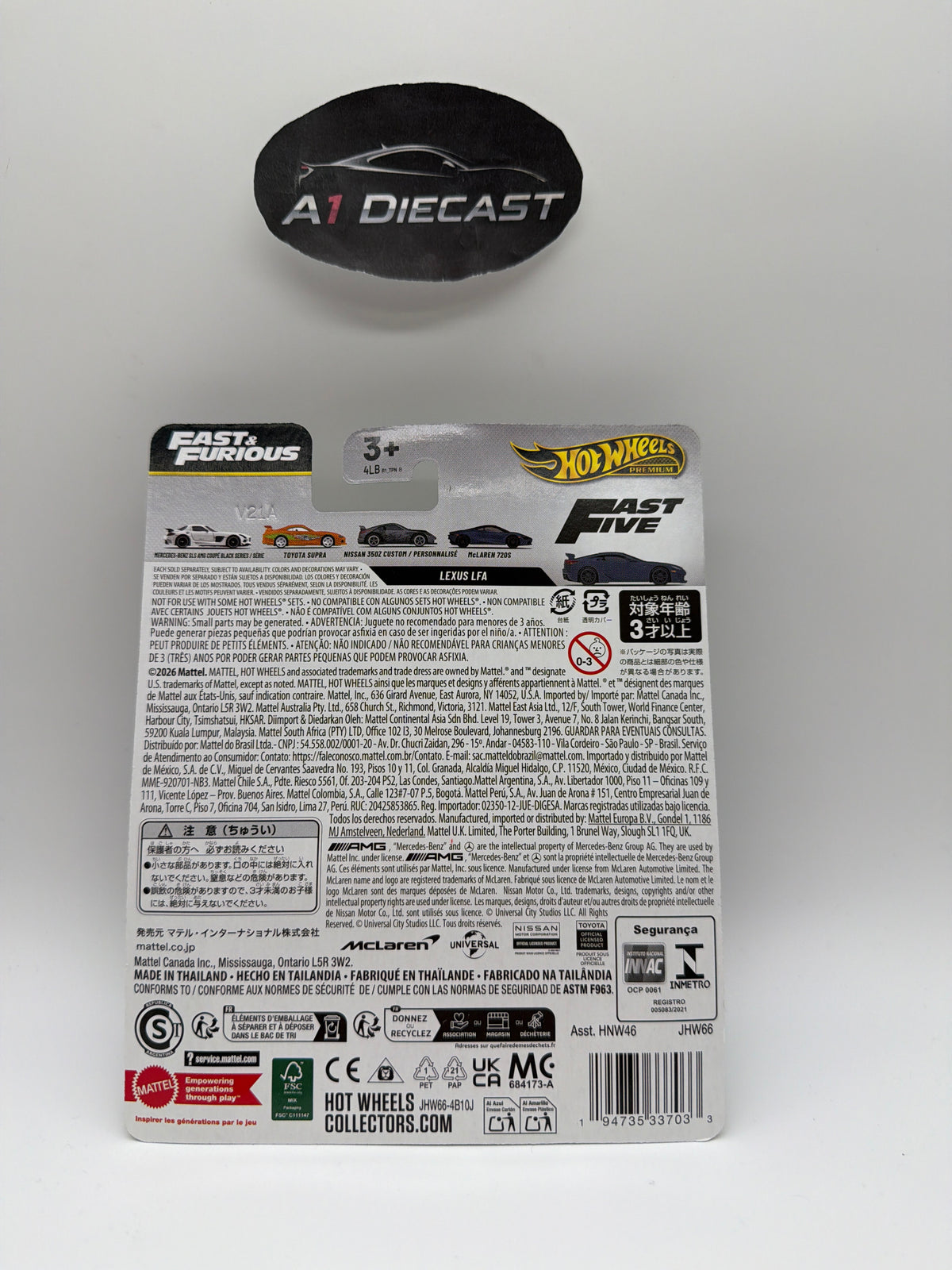 Hot Wheels Premium Fast & Furious Lexus LFA