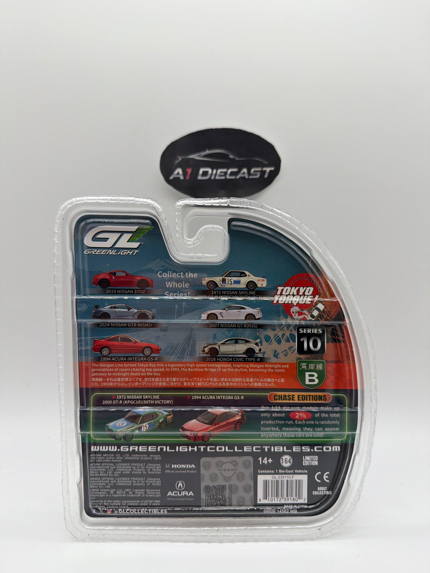 Greenlight Tokyo Torque Series 10 2018 Honda Civic Type-R