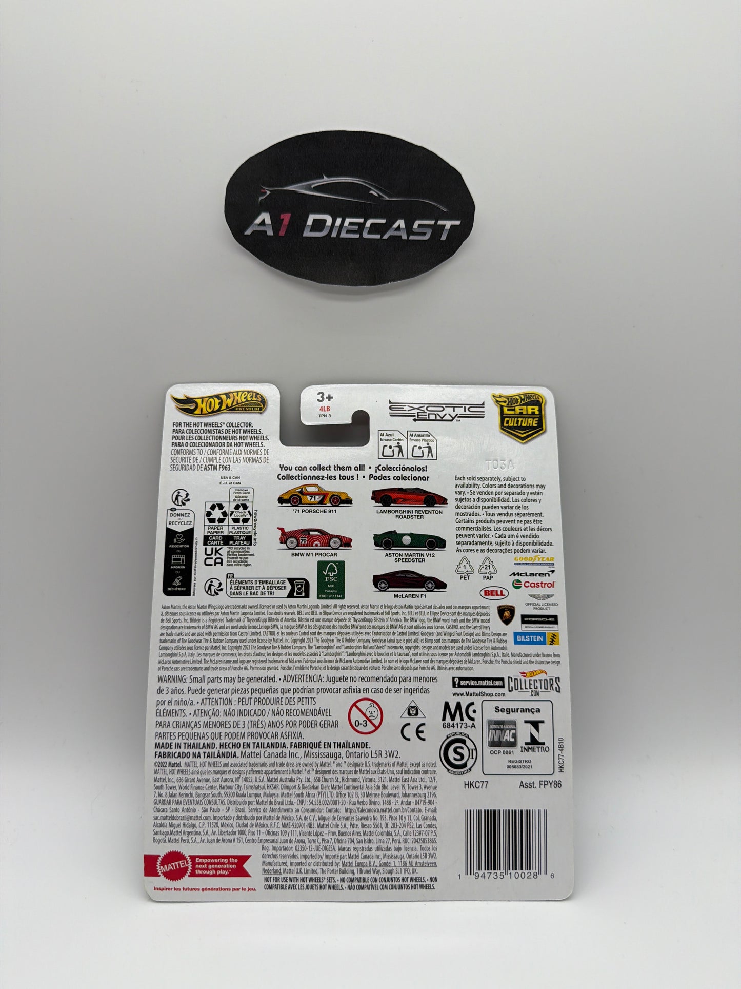 Hot Wheels Premium Car Culture McLaren F1