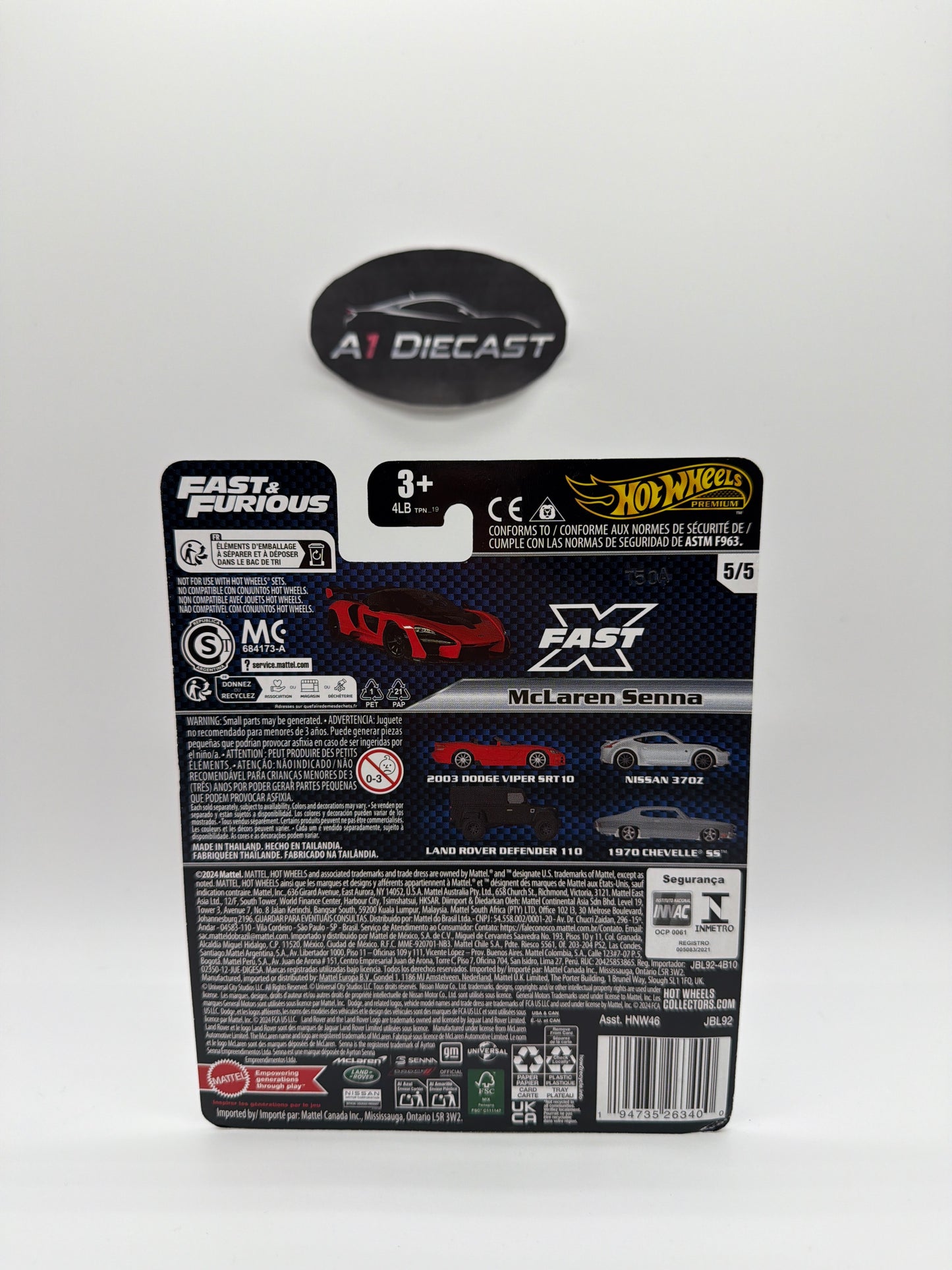 Hot Wheels Premium Fast & Furious McLaren Senna