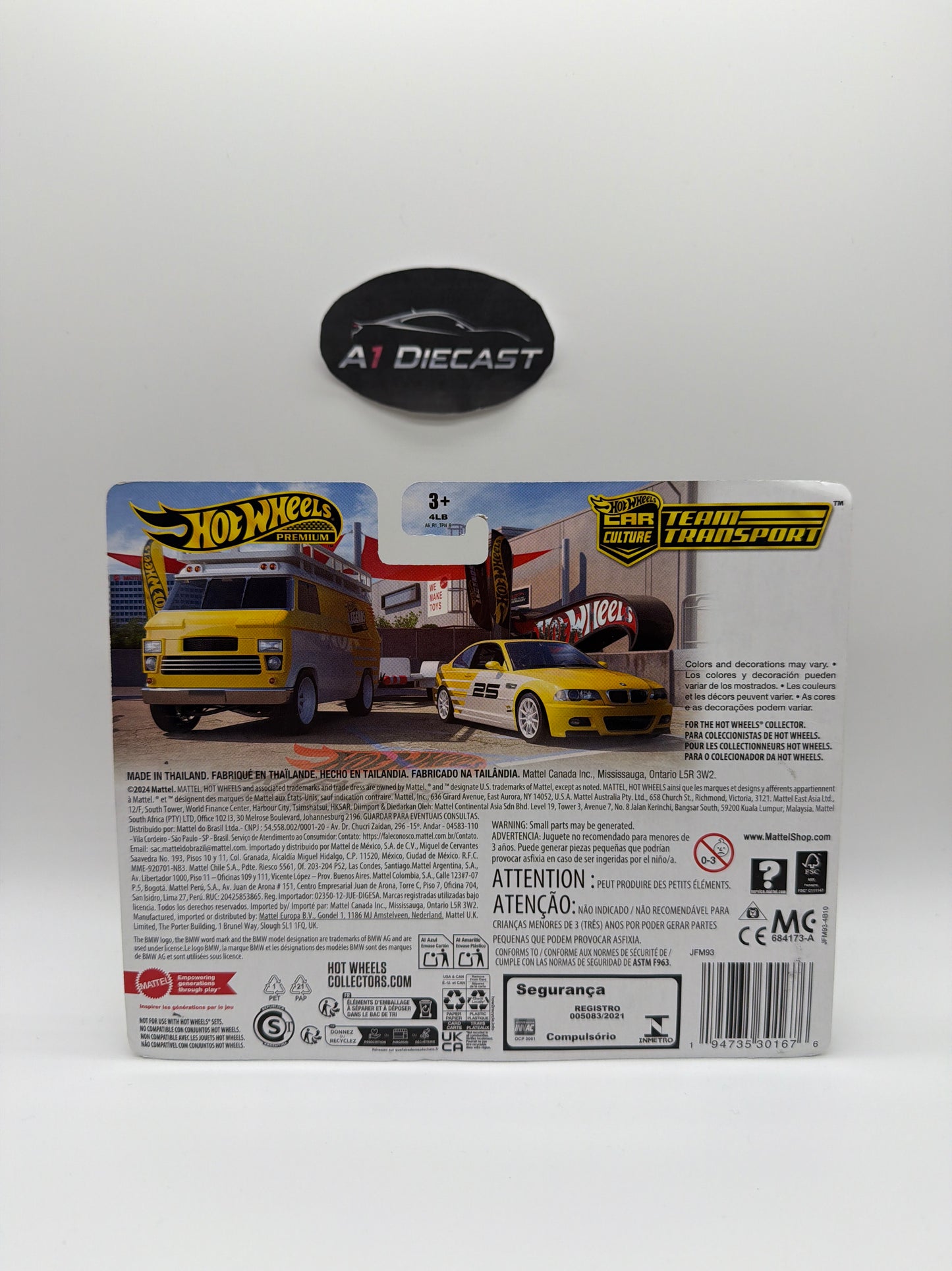 Hot Wheels Premium Car Culture Team Transport BMW M3 & HW Rally Hauler