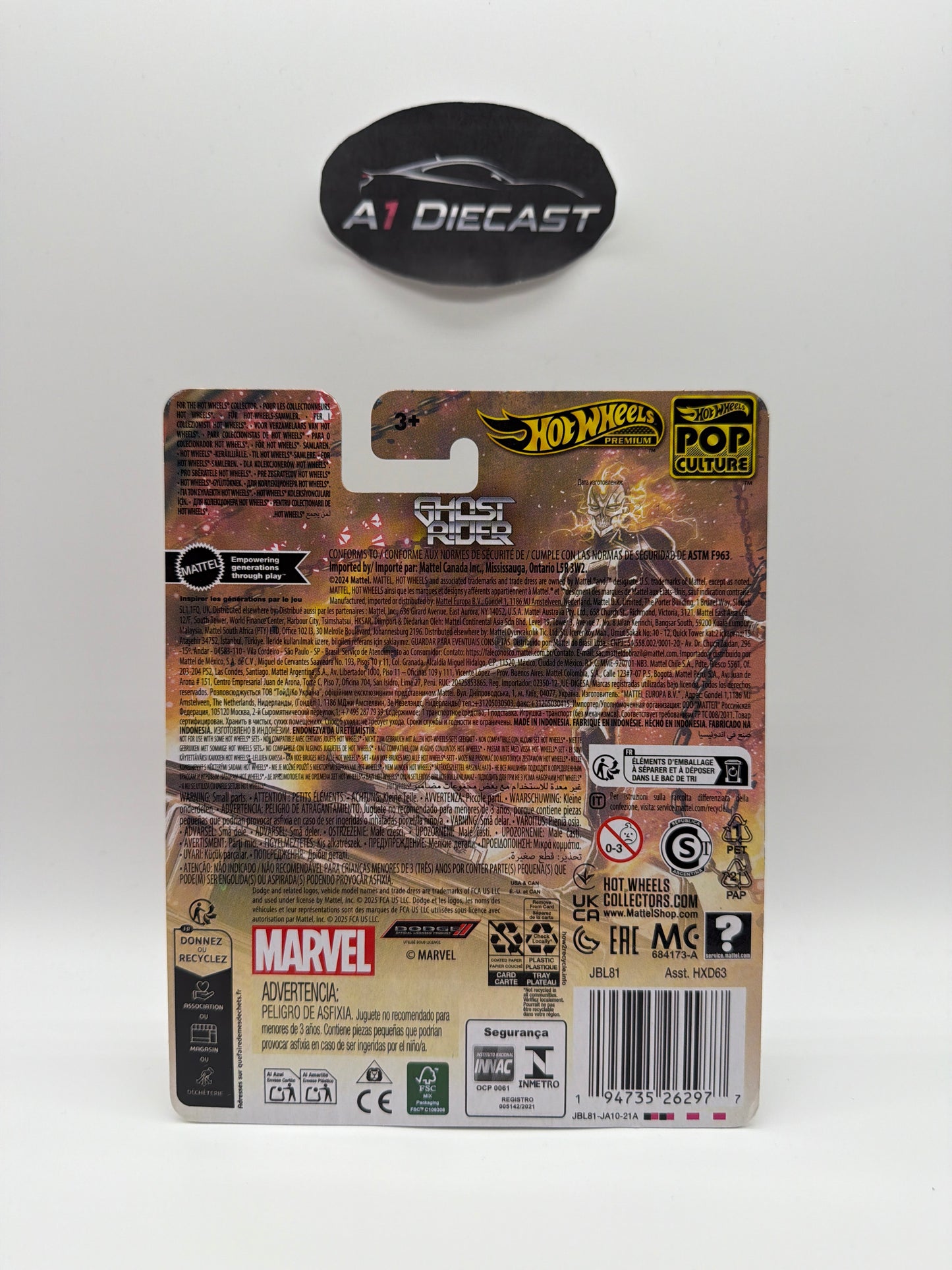 Hot Wheels Premium Pop Culture Ghost Rider Charger