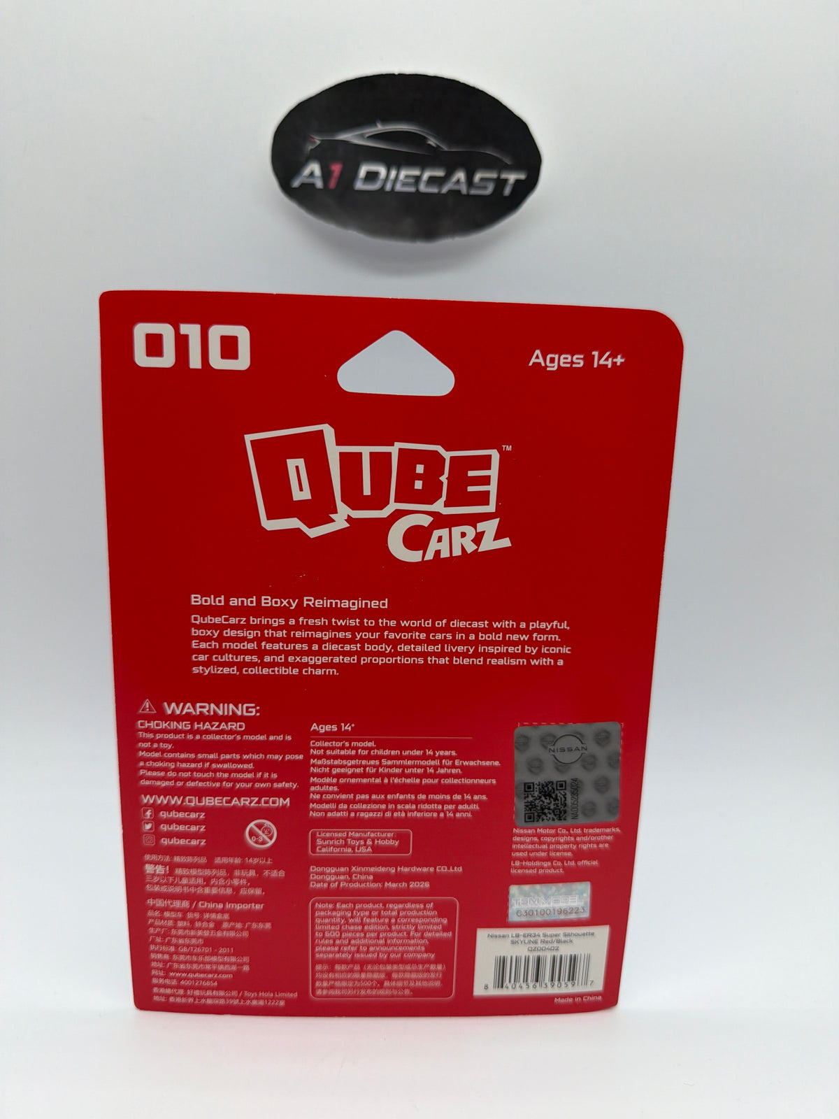 Mini GT Qube Carz Nissan LB-ER34 Super Silhouette Skyline