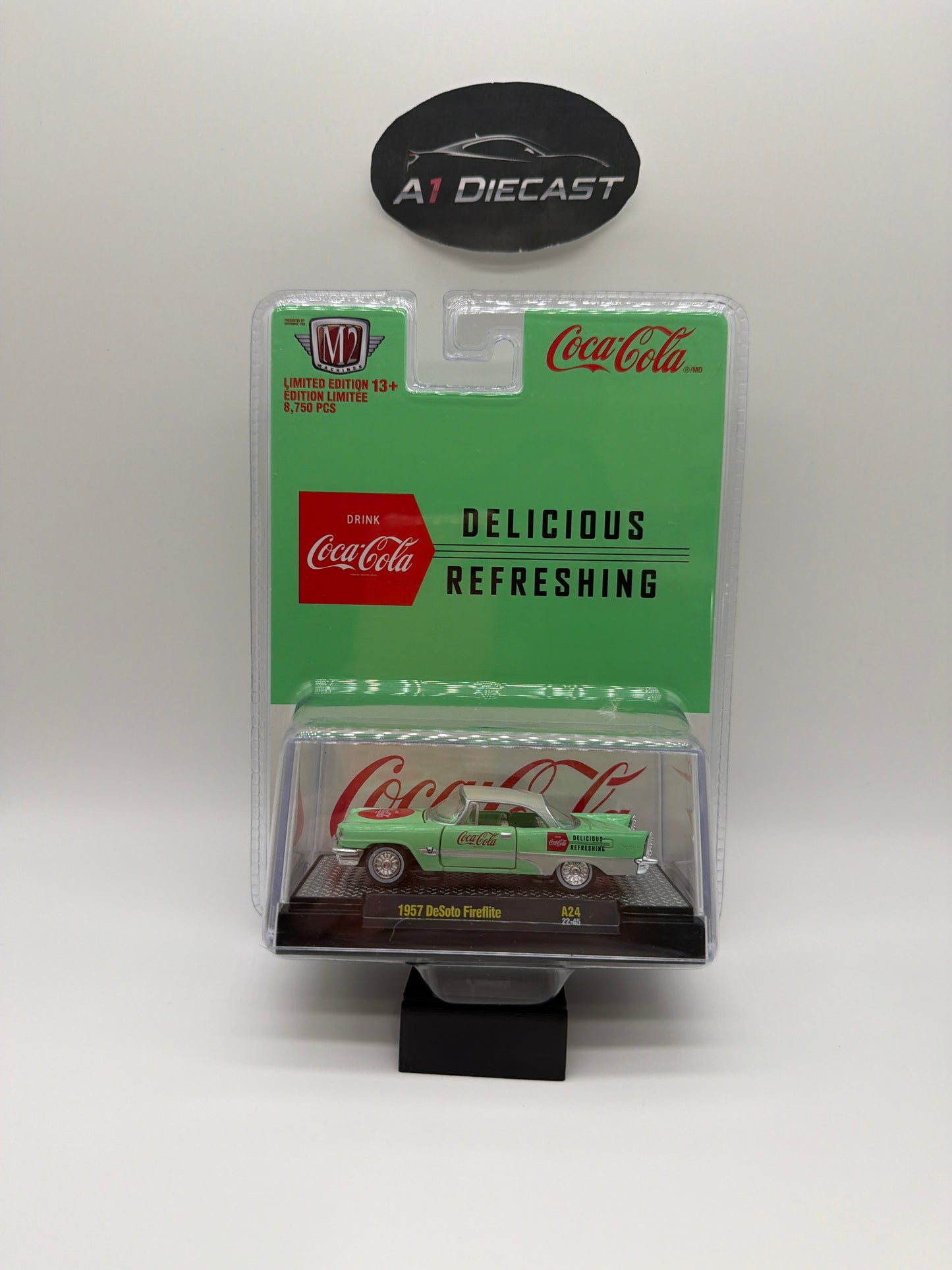M2 Machines Coca-Cola Delicious Refreshing 1957 DeSoto Fireflite
