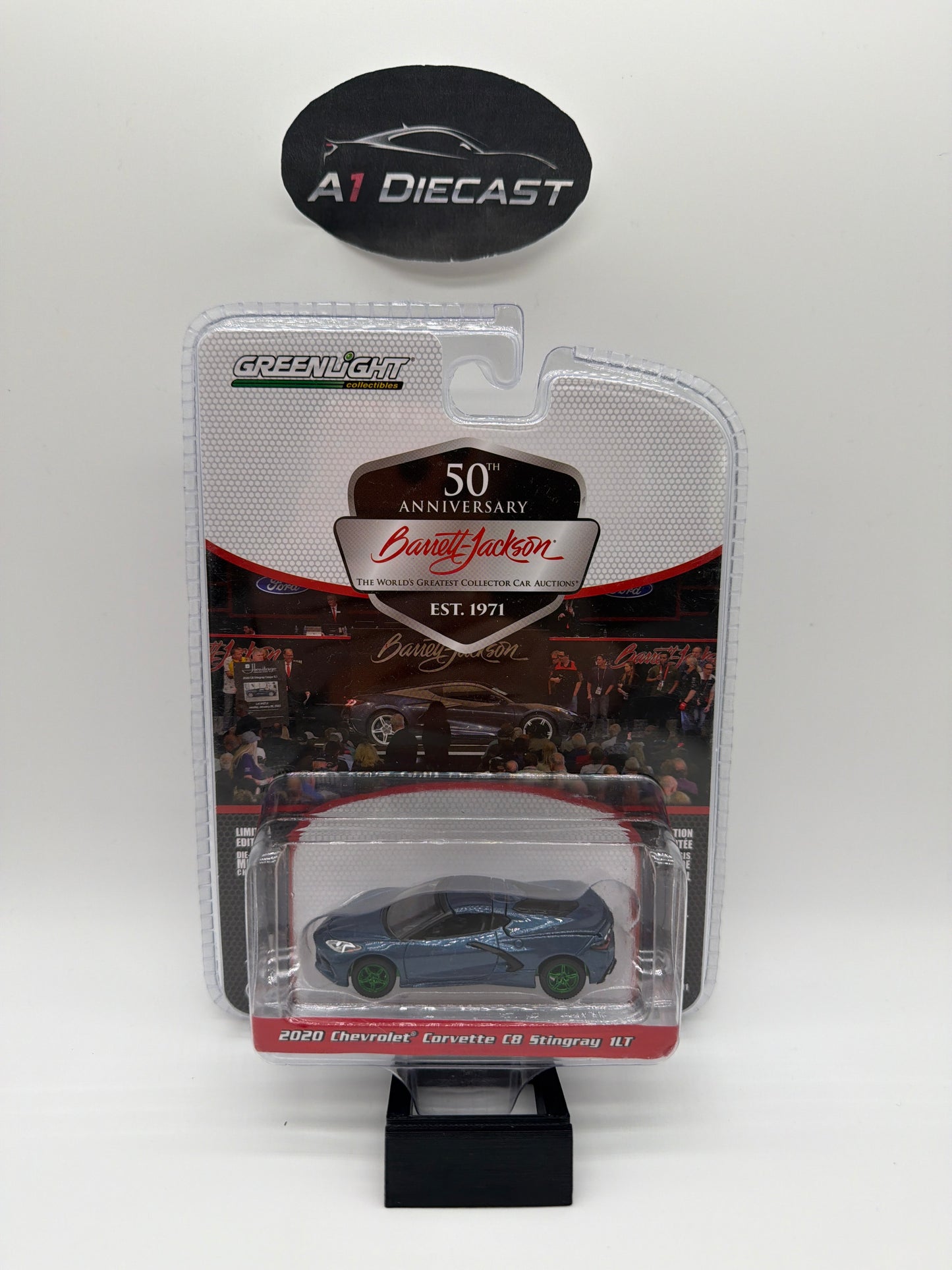 Greenlight Barrett-Jackson 50th Anniversary 2020 Chevrolet Corvette C8 Stingray 1LT Chase