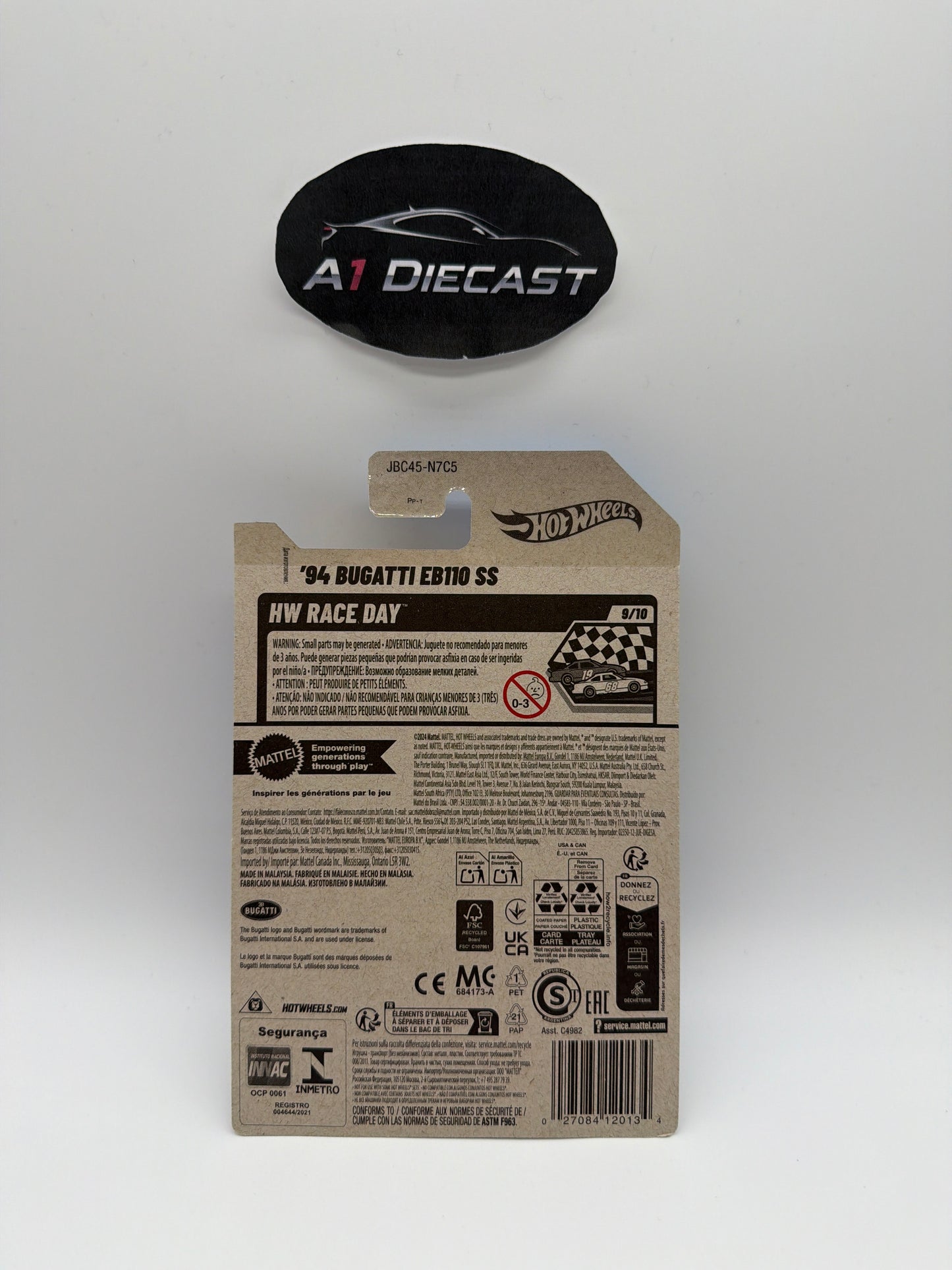 Hot Wheels ‘94 Bugatti EB110 SS Super Treasure Hunt