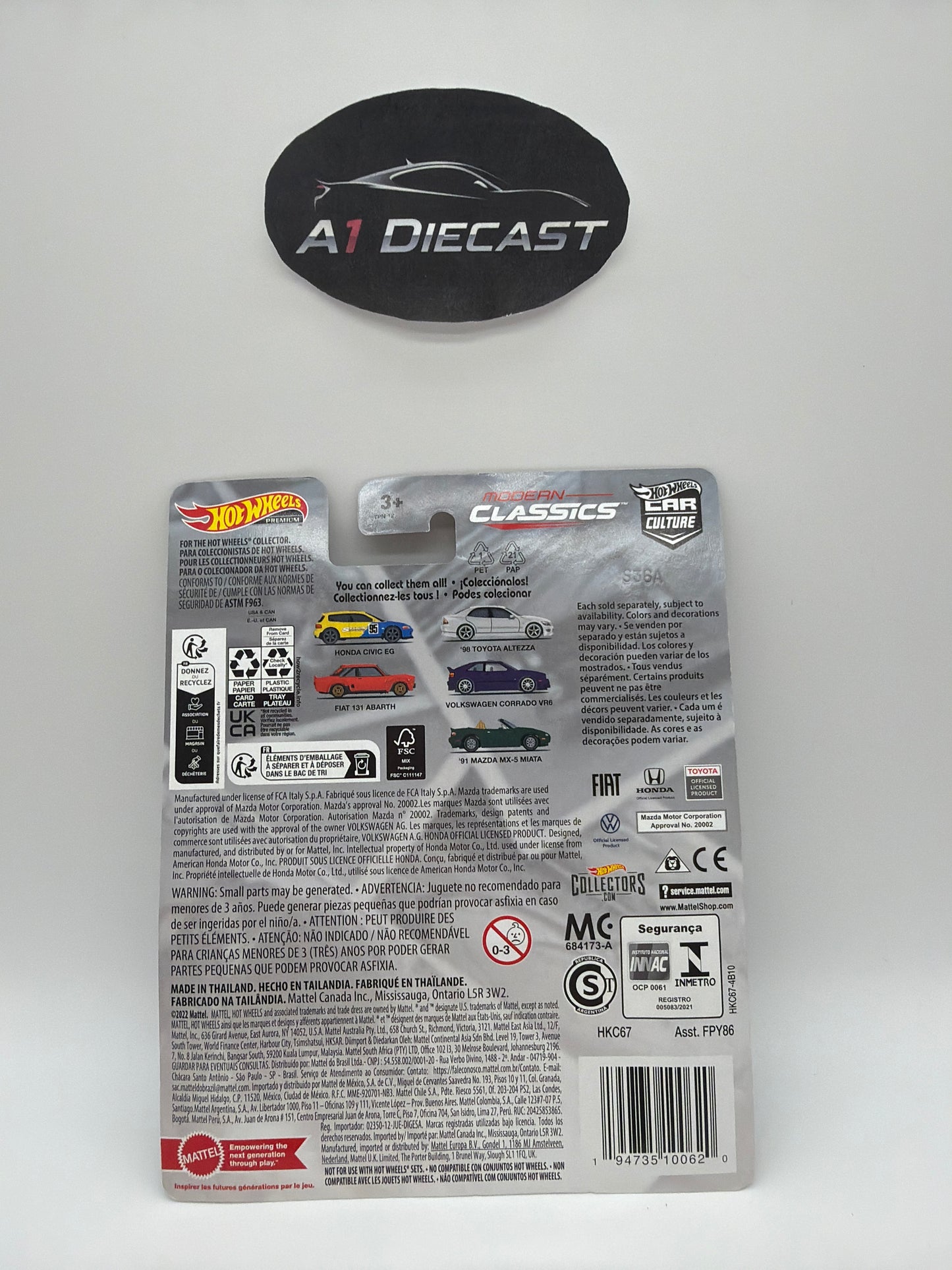 Hot Wheels Premium Car Culture Honda Civic EG