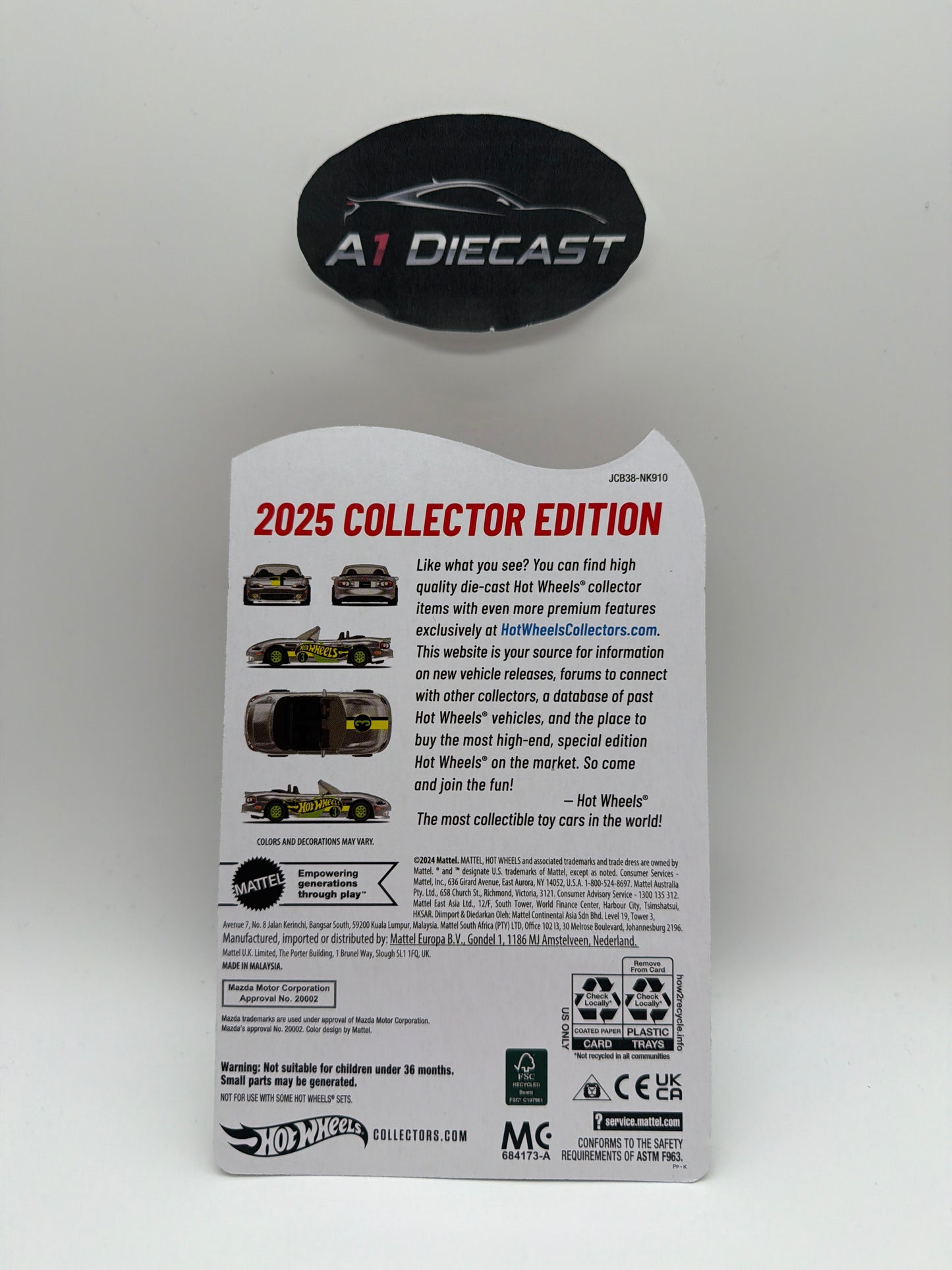 Hot Wheels Zamac Edition 2025 2004 Mazda Mazdaspeed Miata