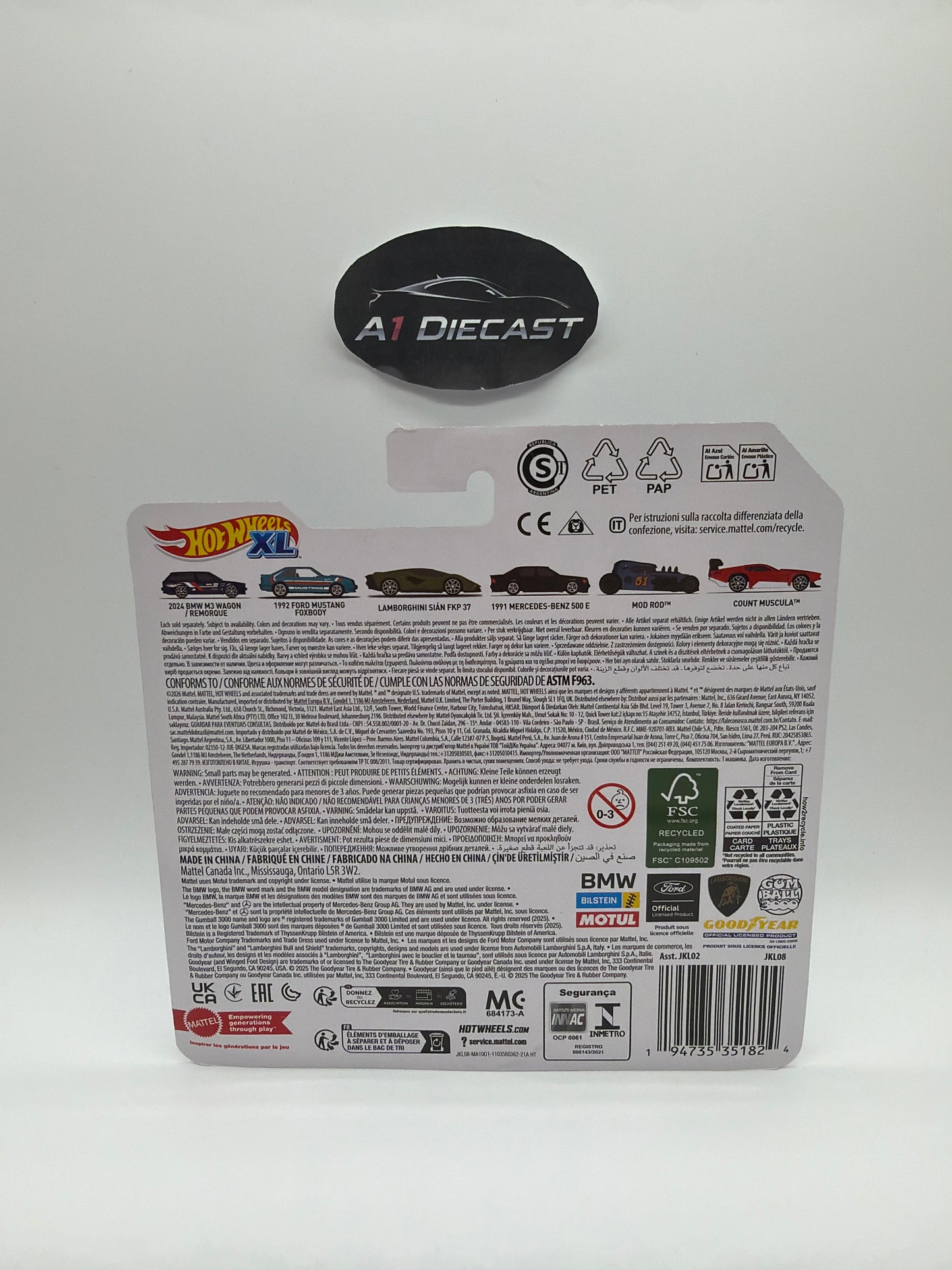 Hot Wheels XL 1991 Mercedes-Benz 500 E