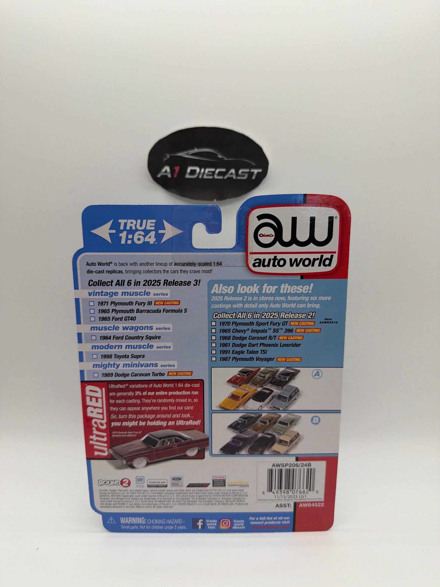 Auto World Premium 1989 Dodge Caravan Turbo Chase