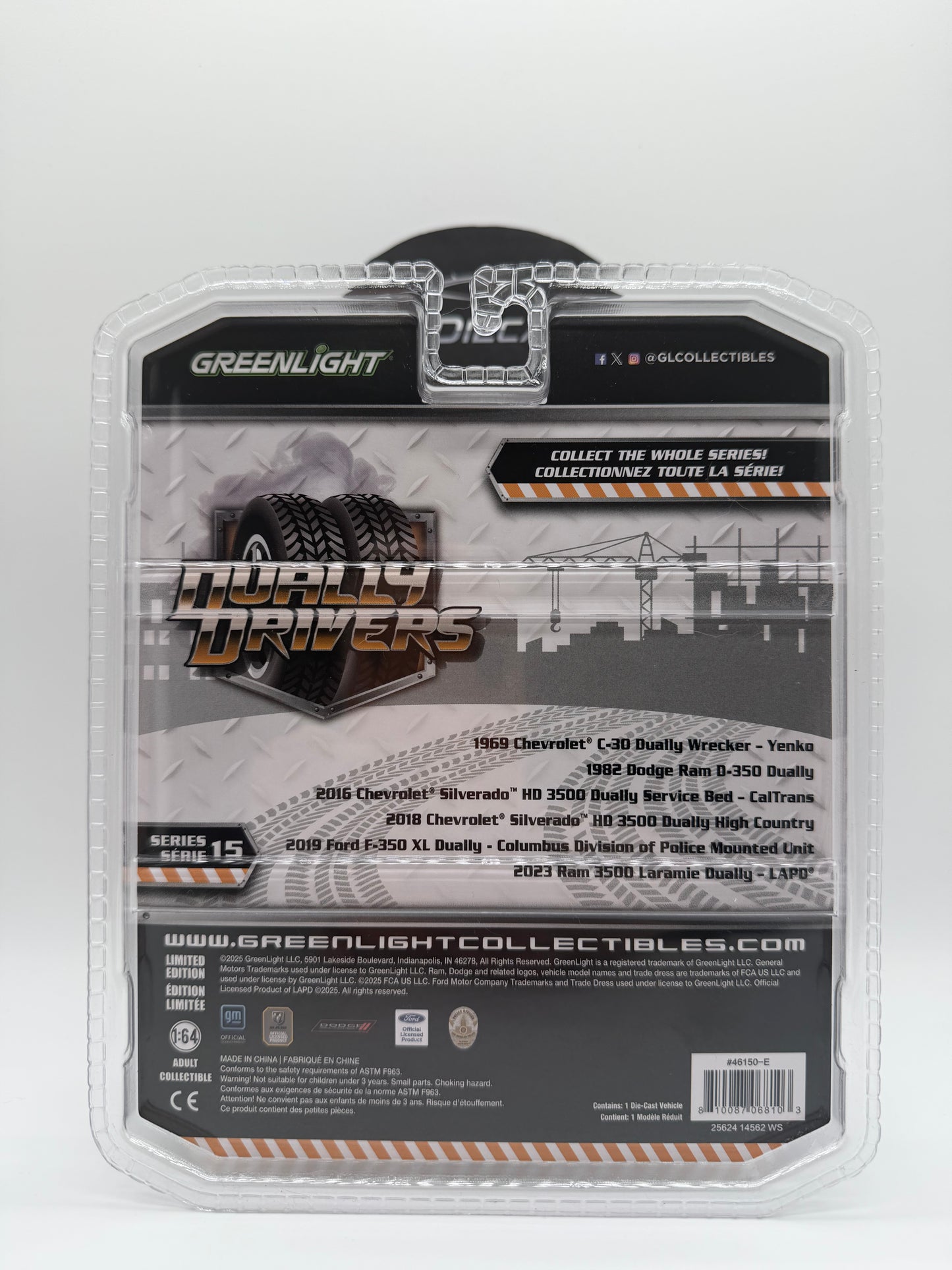 Greenlight 2019 Ford F-350XL Dually-Columbus Division of Police Mounted Unit Chase