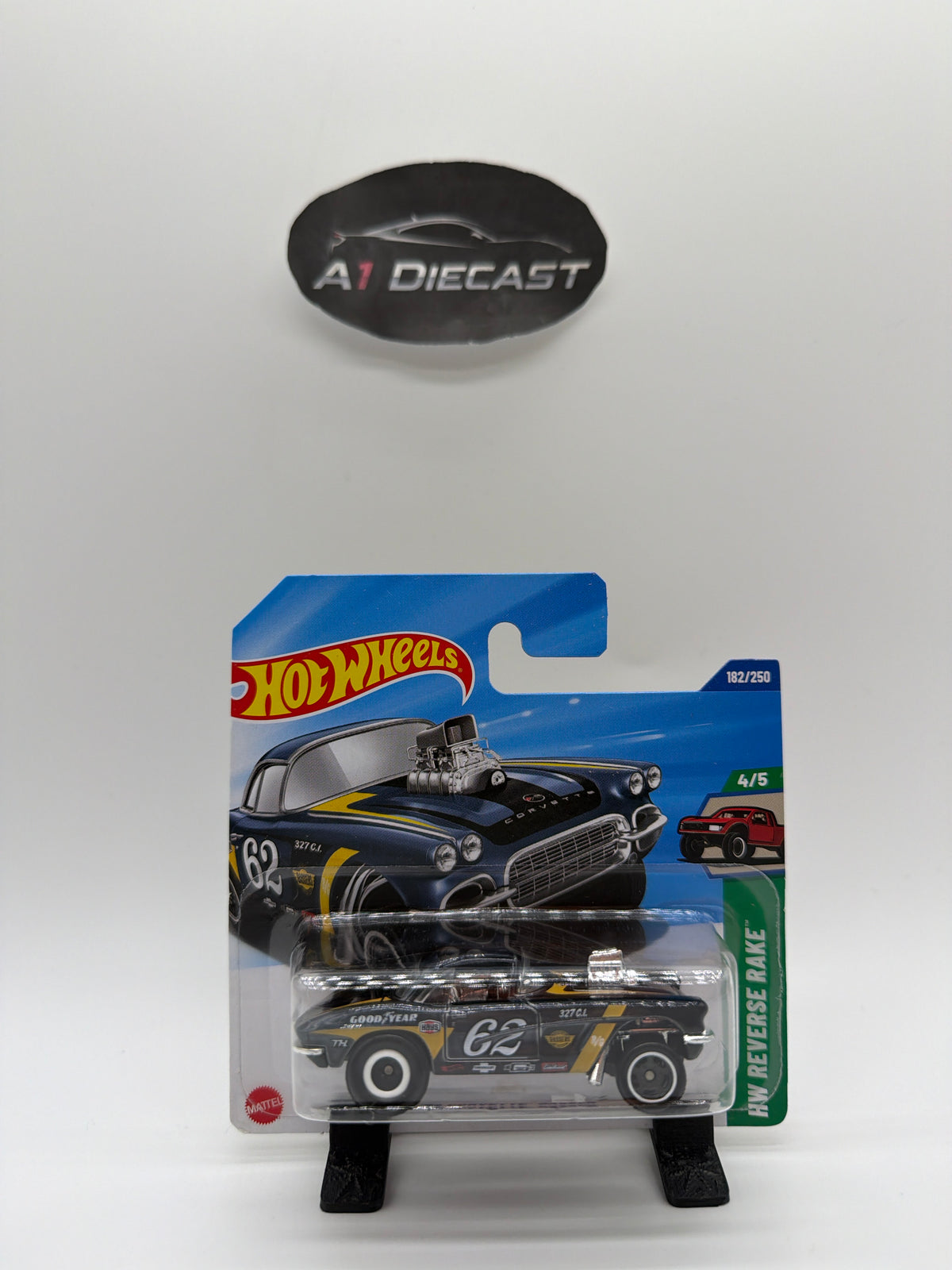 Hot Wheels ‘62 Corvette Gasser Super Treasure Hunt Short Card