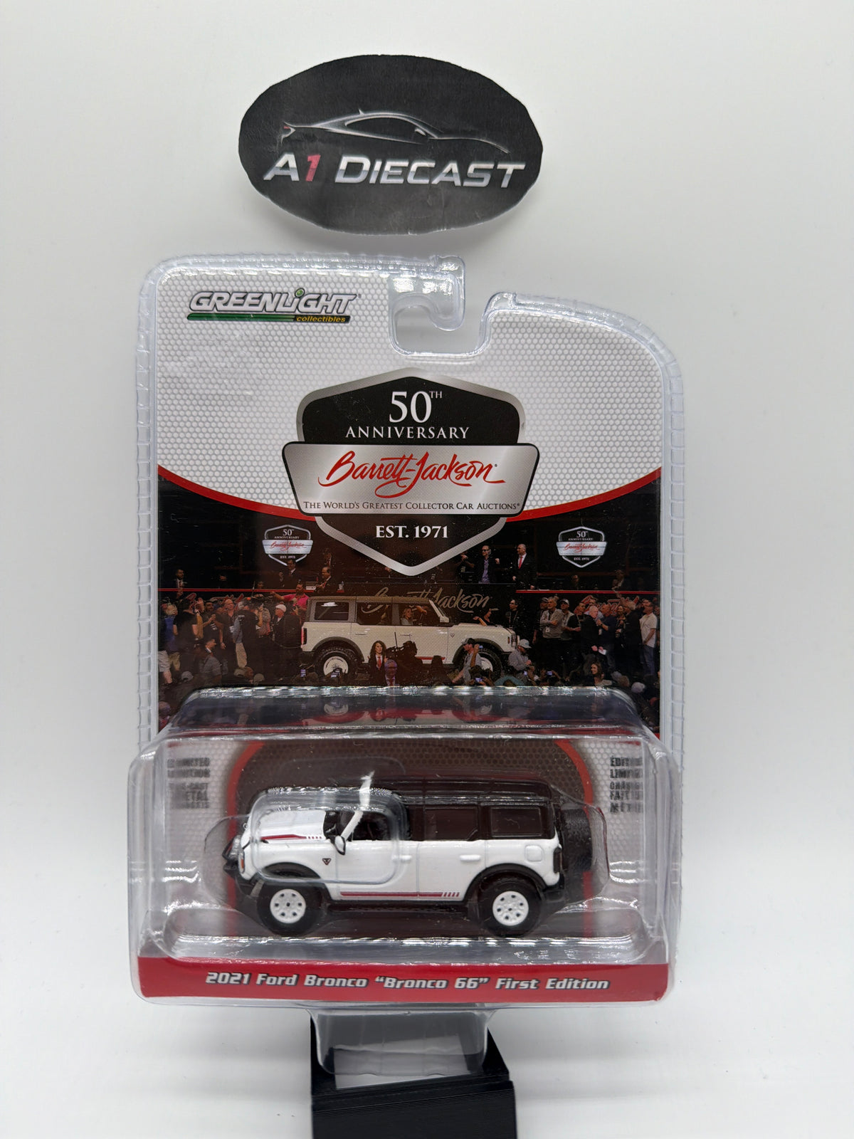 Greenlight Barrett-Jackson 50th Anniversary 2021 Ford Bronco “Bronco 66” First Edition
