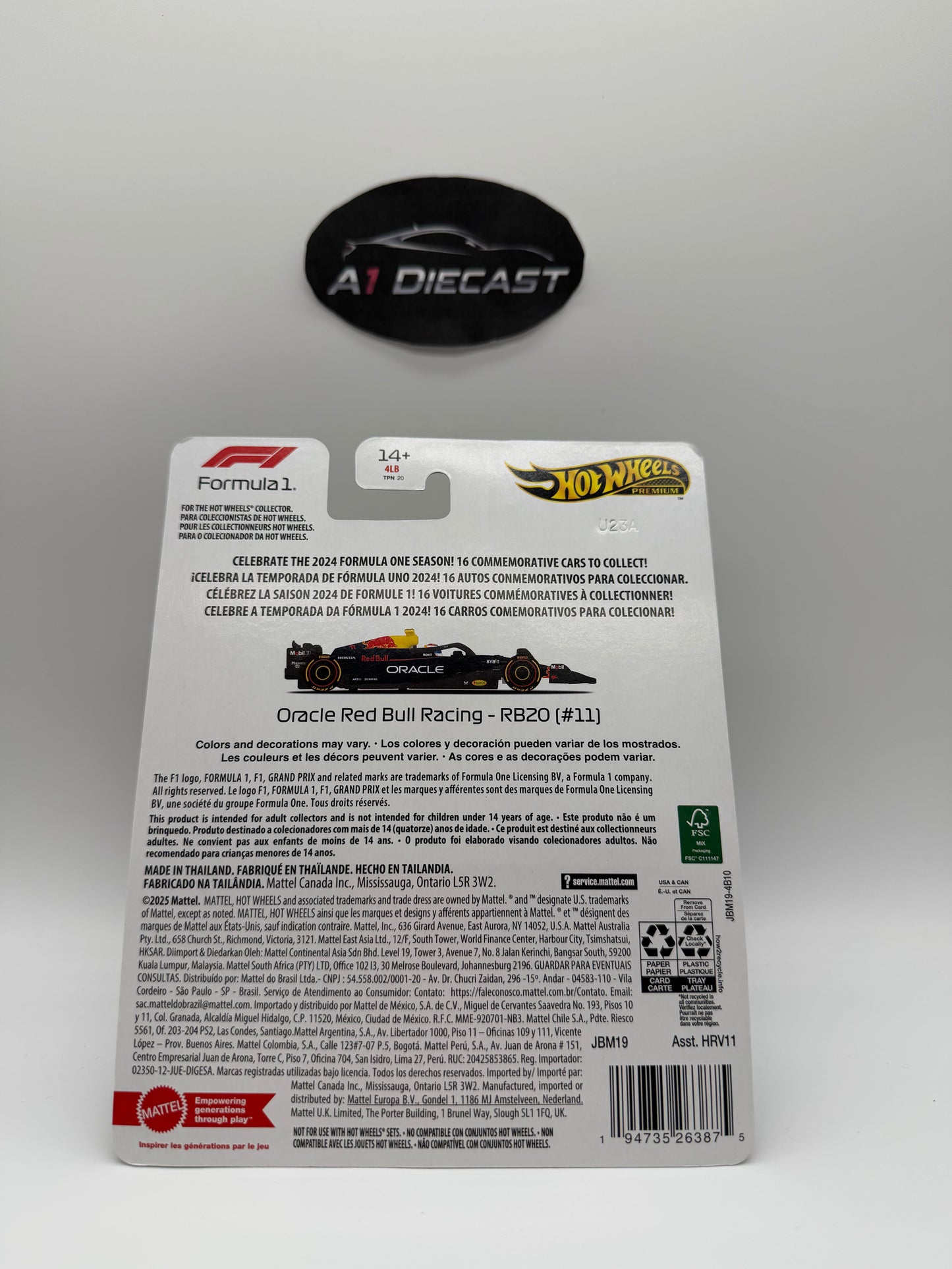 Hot Wheels Premium Oracle Red Bull Racing - RB20 (#11)