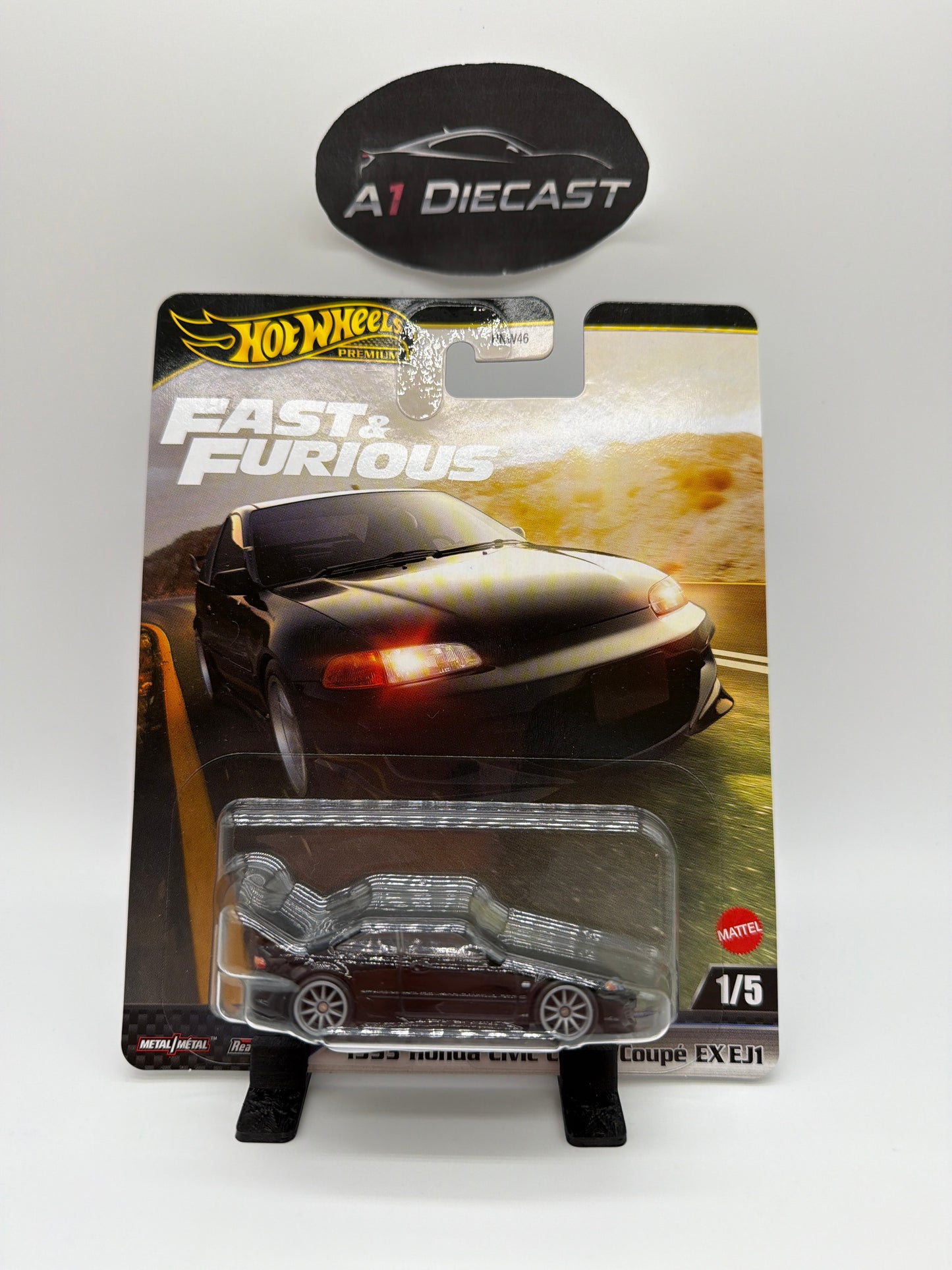 Hot Wheels Premium Fast & Furious 1993 Honda Civic Coupe/Coupé EX EJ1