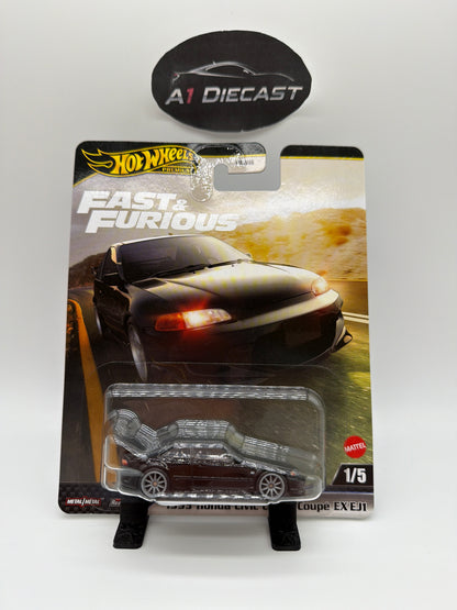 Hot Wheels Premium Fast & Furious 1993 Honda Civic Coupe/Coupé EX EJ1