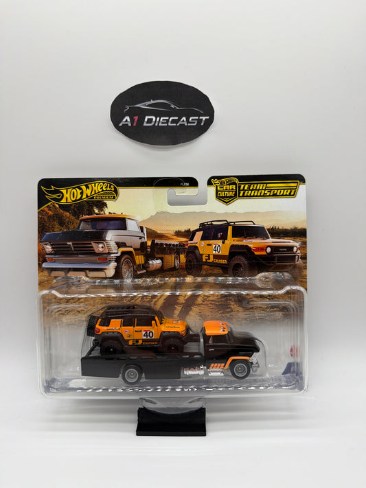 Hot Wheels Premium Car Culture Team Transport Toyota FJ Cruiser & Horizon Hauler