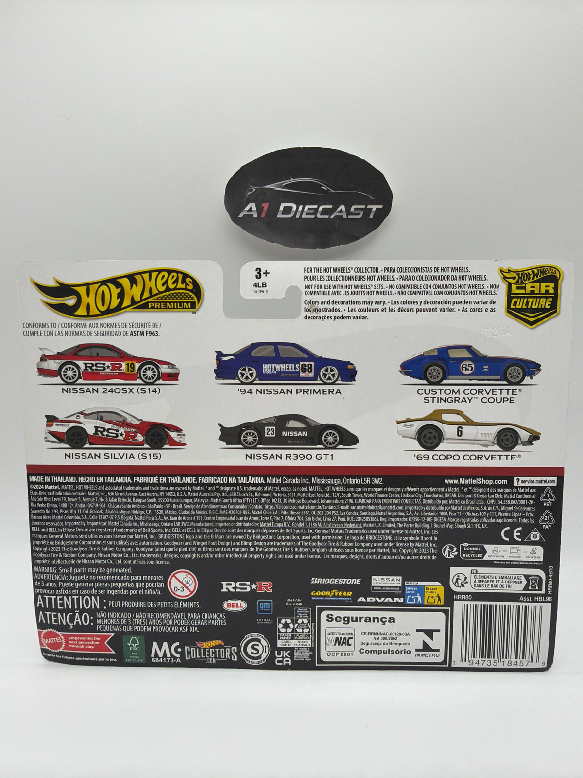 Hot Wheels Premium Car Culture Custom Corvette Stingray Coupe & ‘69 Copo Corvette