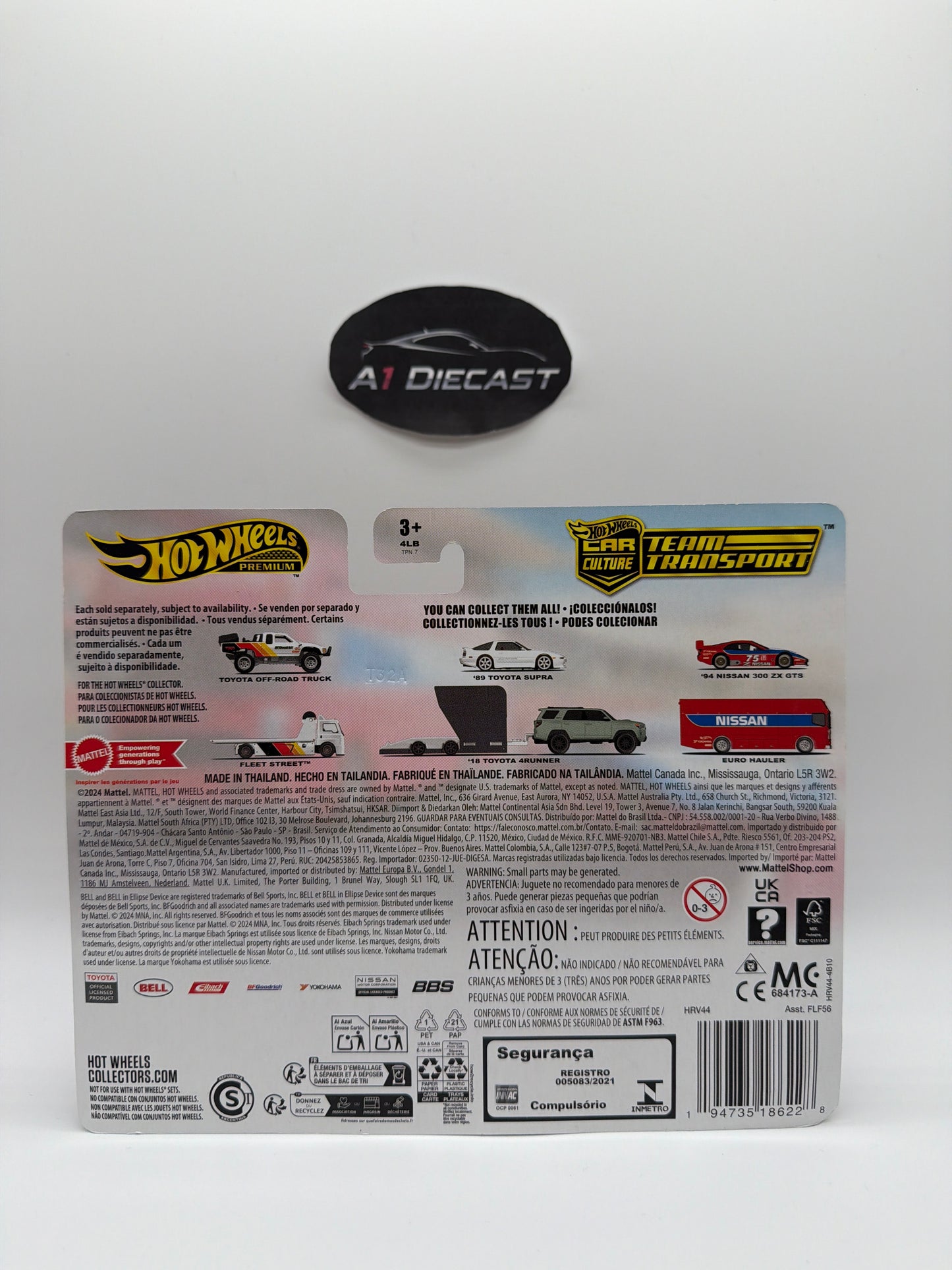 Hot Wheels Premium Car Culture Team Transport ‘94 Nissan 300 ZX GTS & Aero Hauler