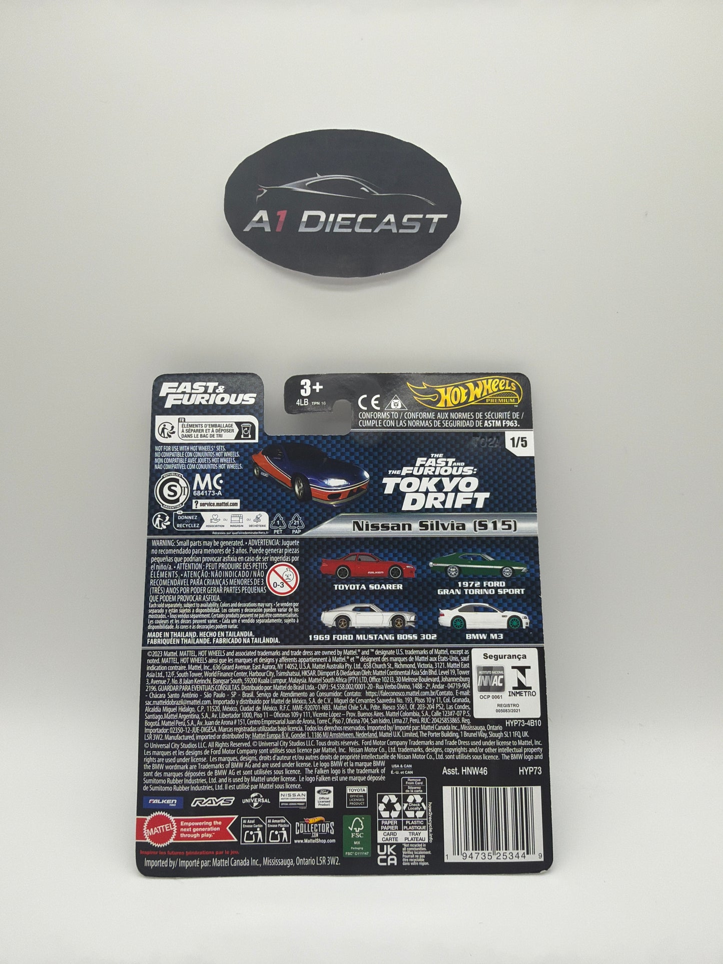 Hot Wheels Premium Fast & Furious Nissan Silvia (S15)