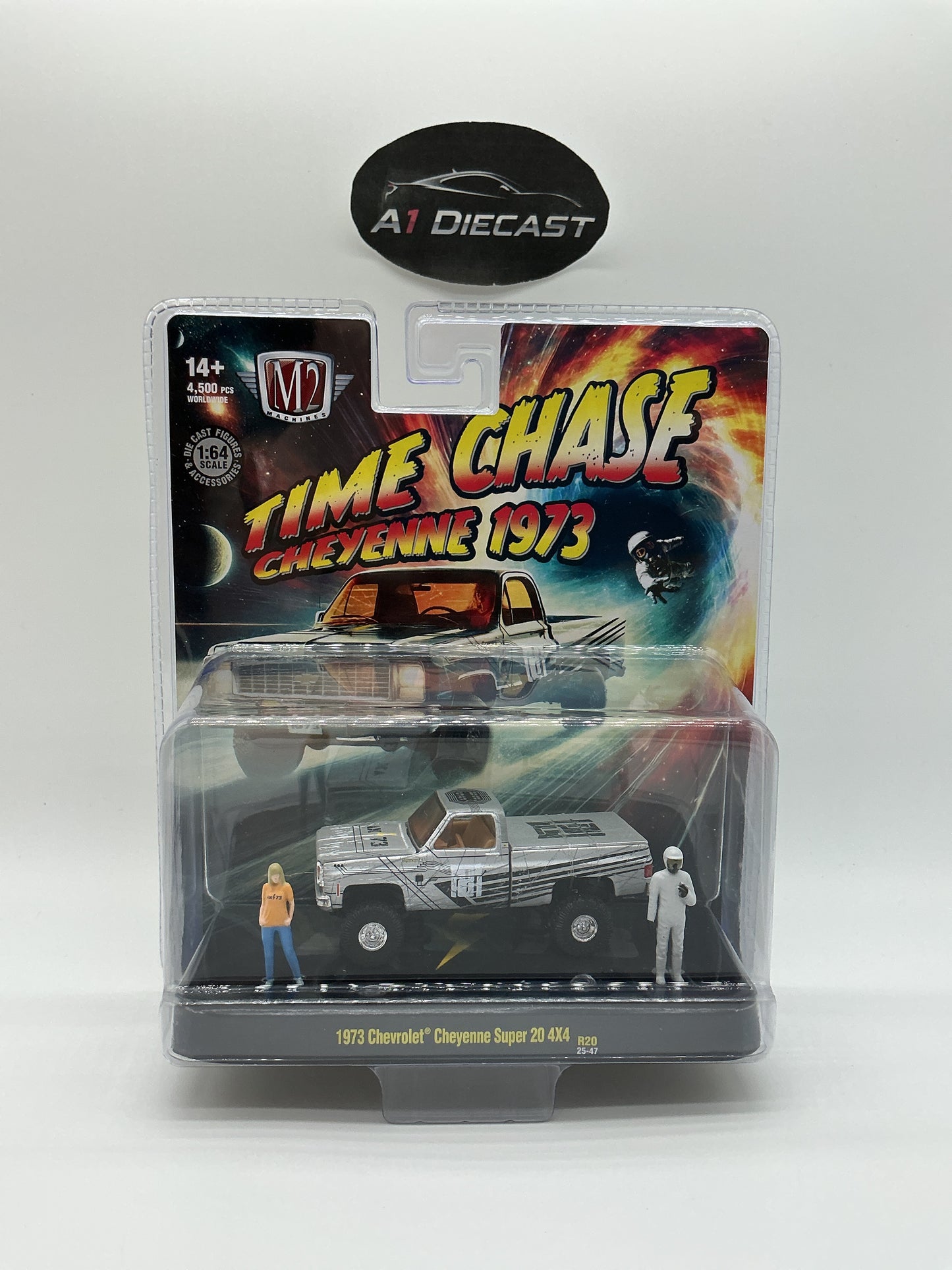 M2 Machines Diorama 1973 Chevrolet Cheyenne Super 20 4x4