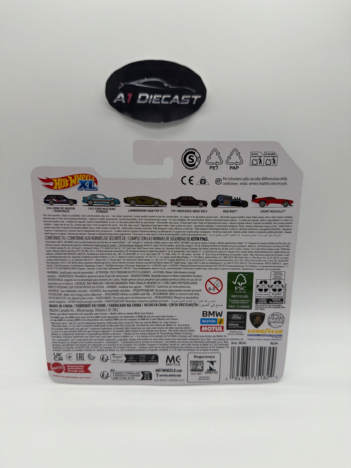 Hot Wheels XL 2004 BMW M3 Wagon / Remorque
