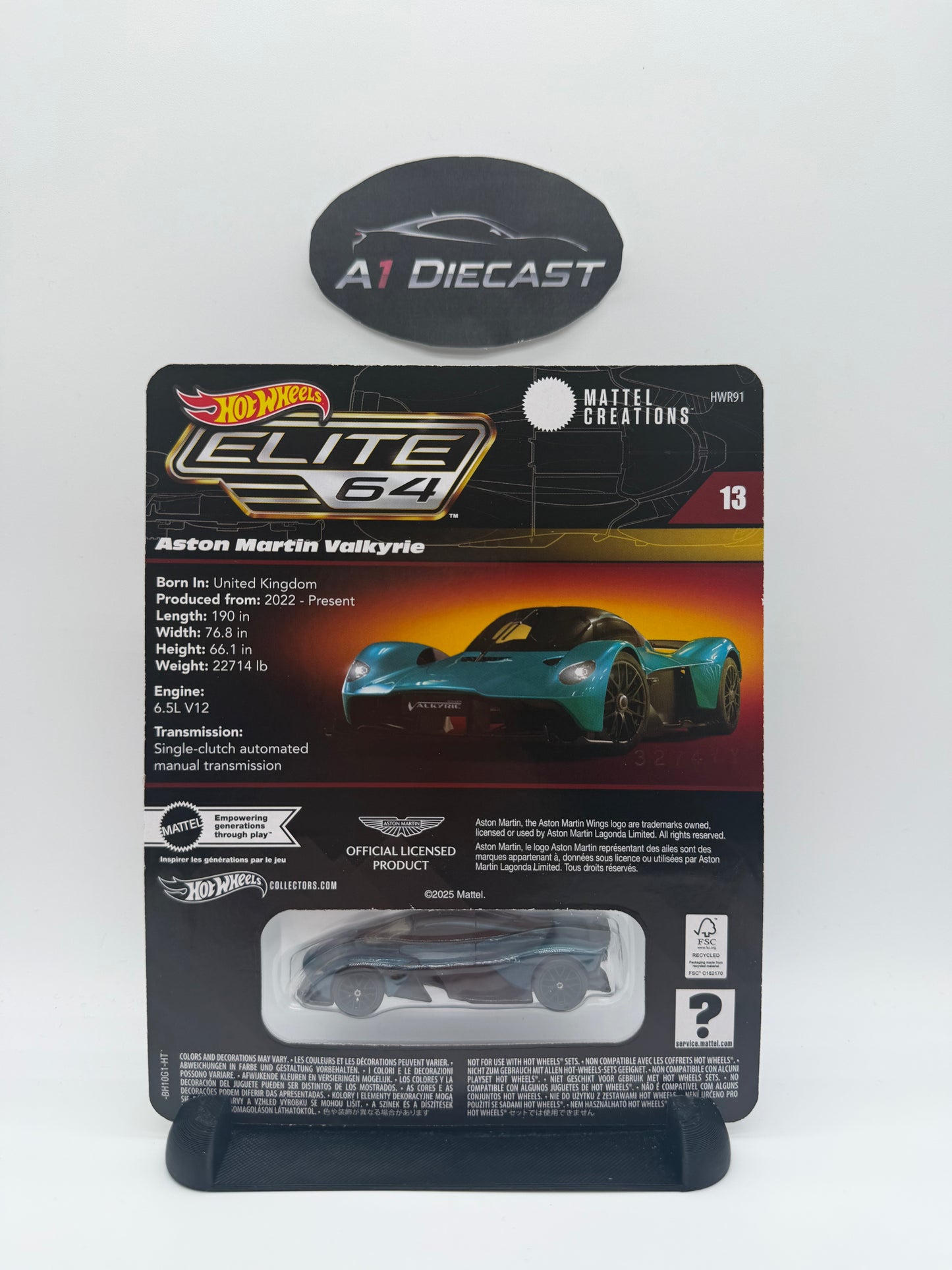 Hot Wheels Elite 64 Aston Martin Valkyrie