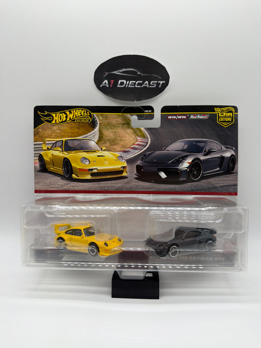 Hot Wheels Premium Car Culture Porsche 993 GT2 & Porsche 718 Cayman GT4