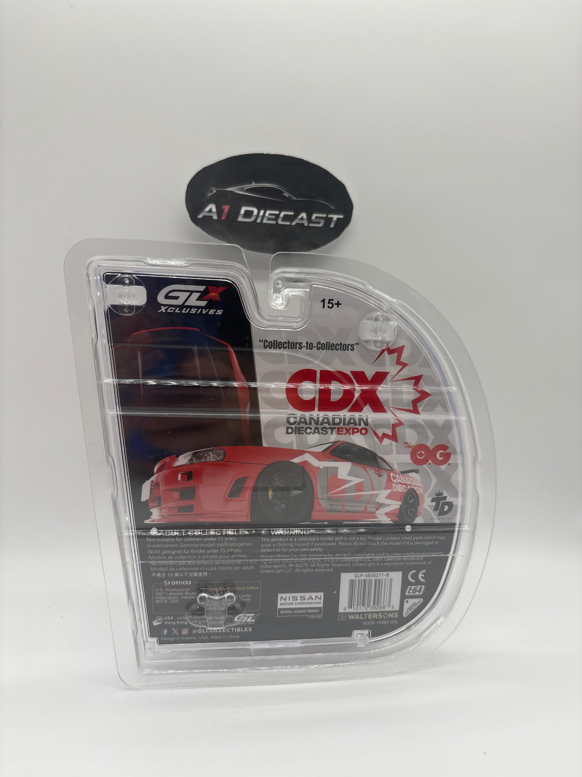 Greenlight Xclusive Signed Dinner car Nissan Skyline R34 GT-R 1 of 400 Canadian Diecast Expo