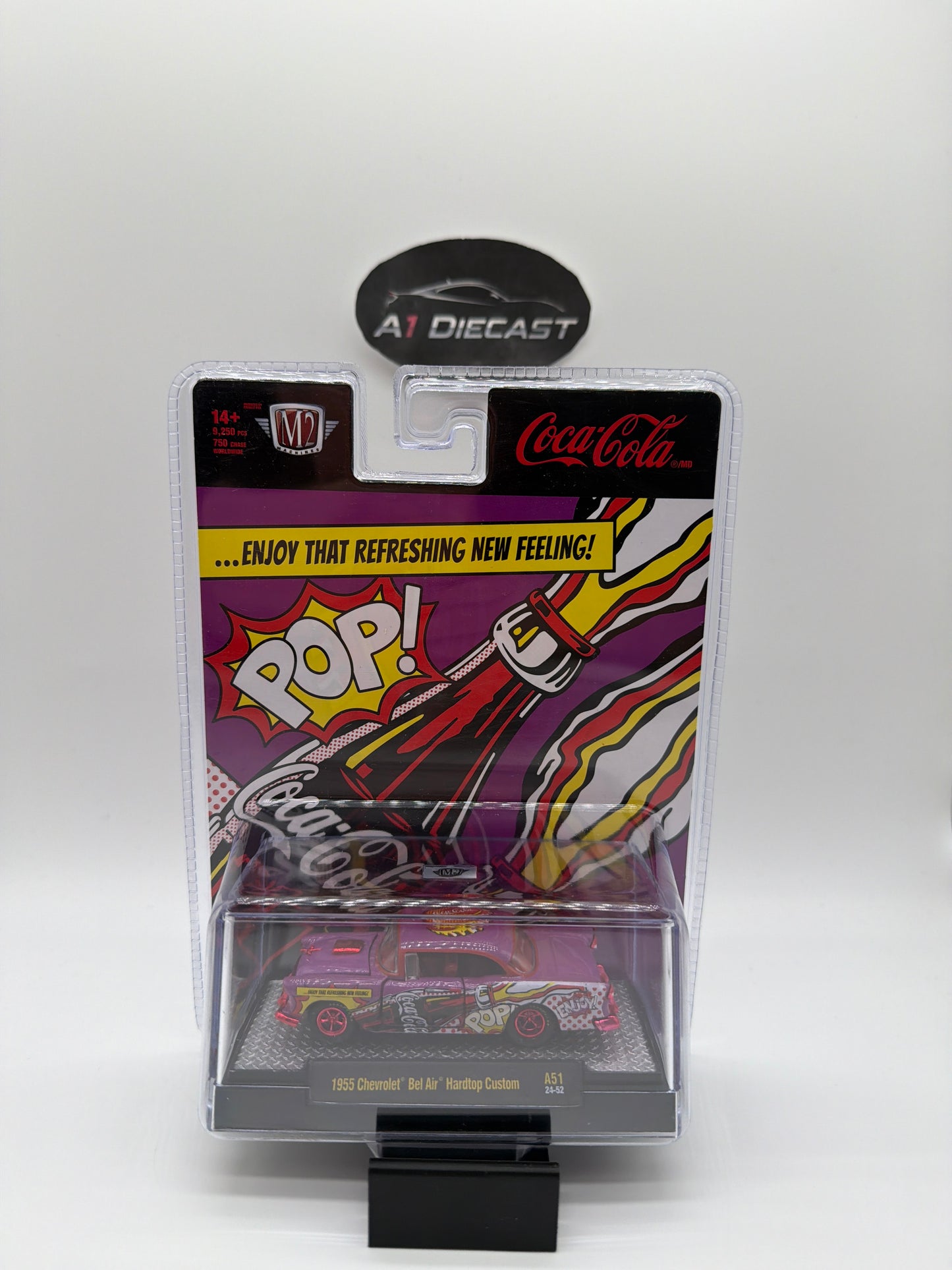 M2 Machines Coca-Cola 1955 Chevrolet Bel Air Hardtop Custom Chase