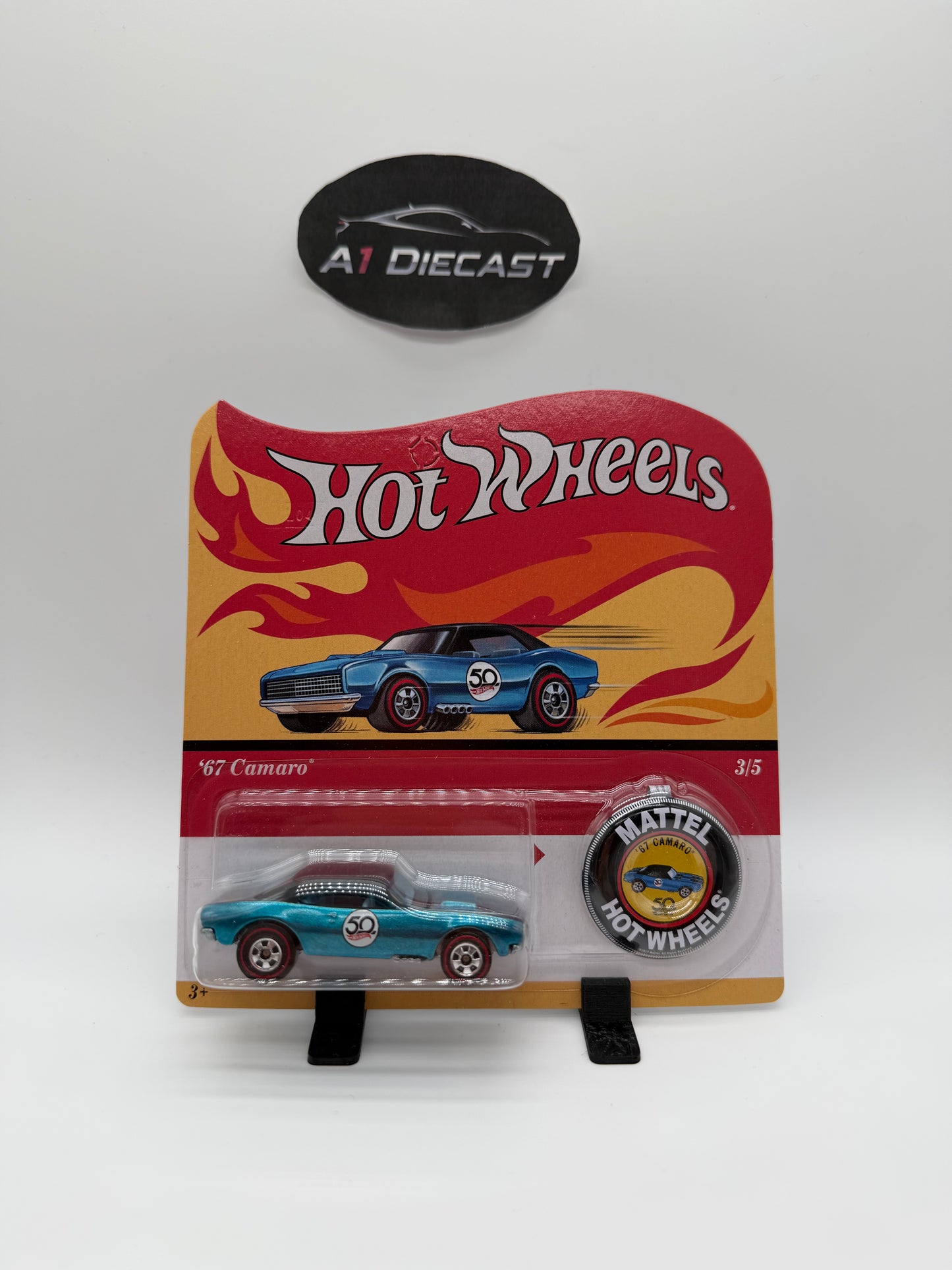 Hot Wheels Classic 50th anniversary Set with Button