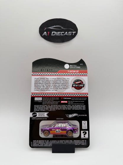 Hot Wheels Red Line Club Real Rider 71 Datsun 510