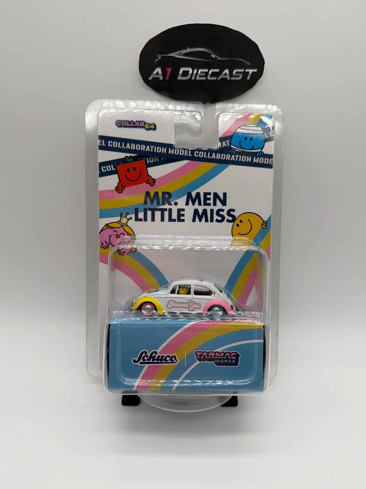 Tarmac Works Collab 64 with Schuco Mr. Men Little Miss VW Beetle