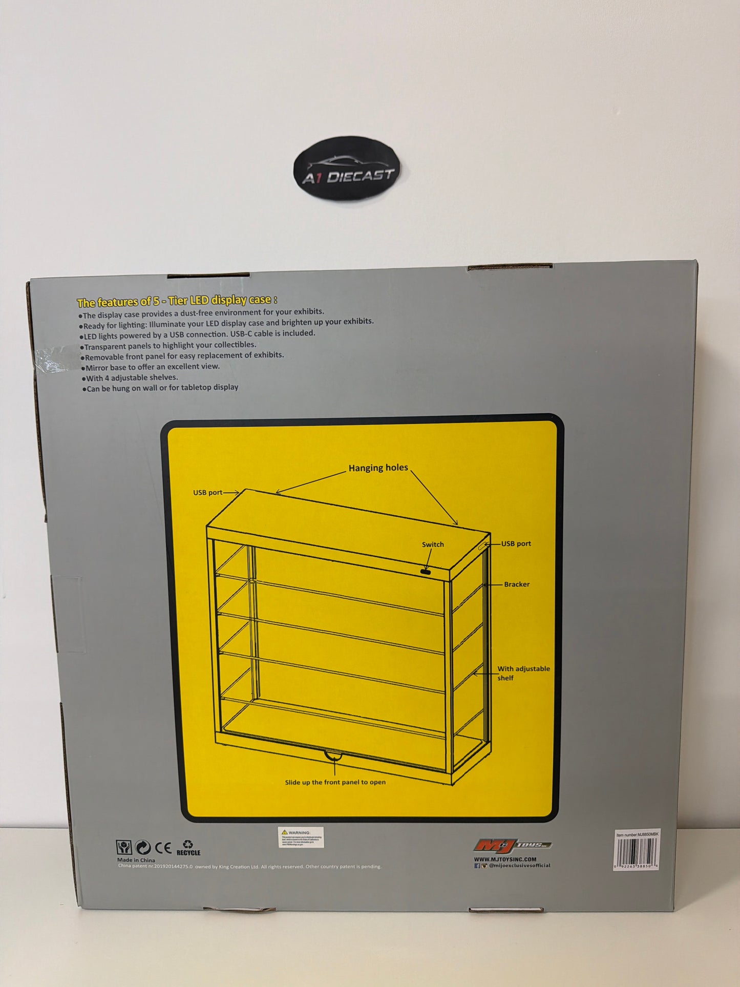 K.C. Cases Mijo Exclusive 5-Tier Collectible LED Display Case