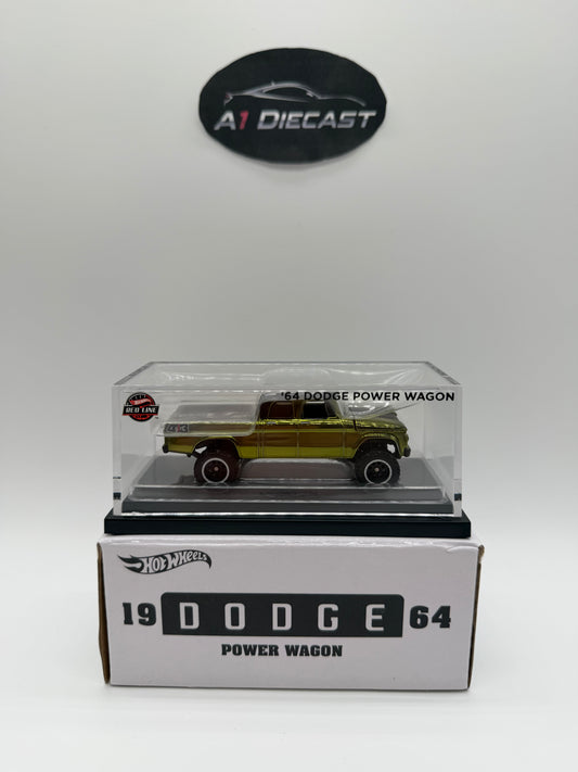 Hot Wheel Red Line Club Real Riders 1964 Dodge Power Wagon